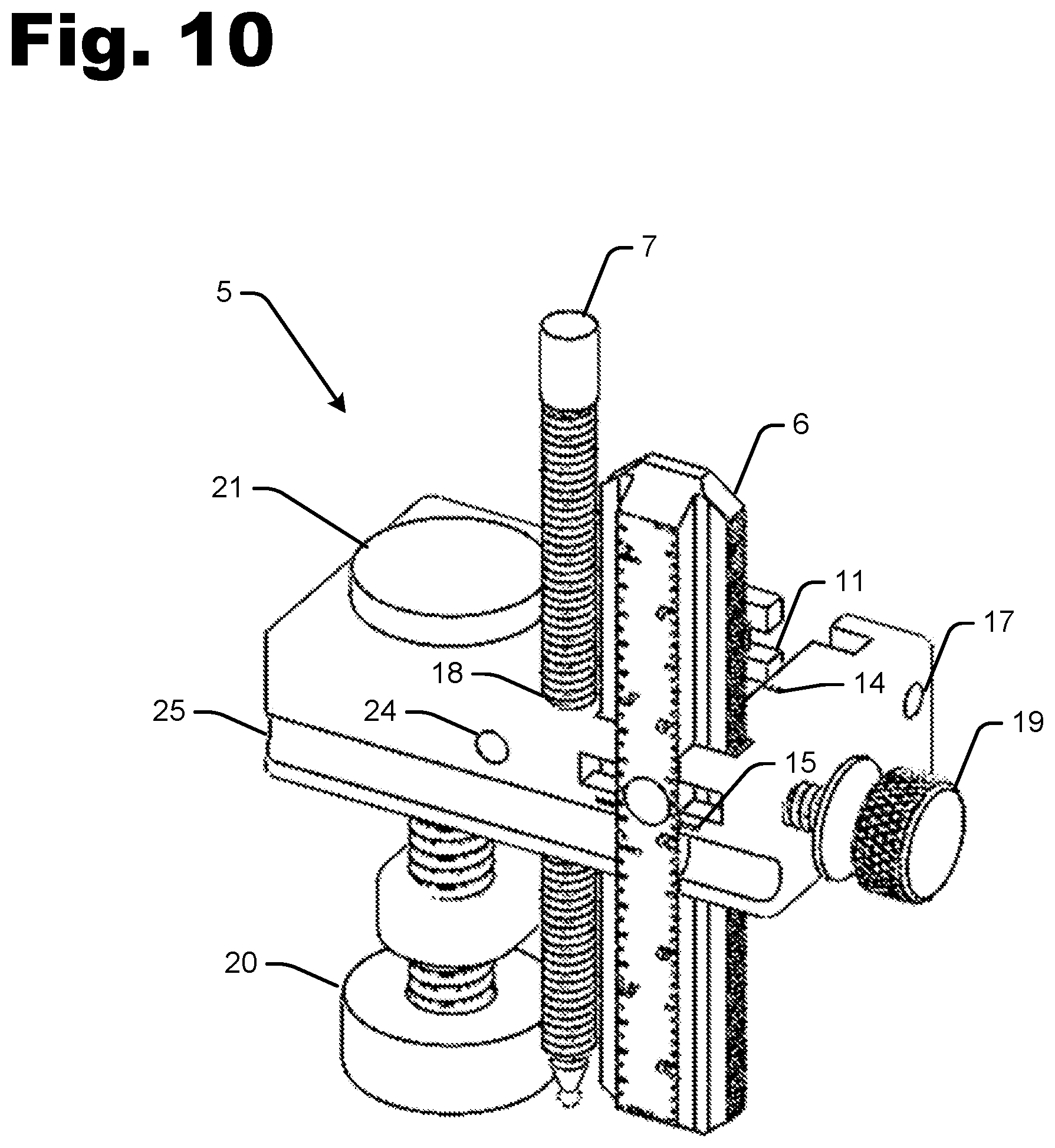 Patent US12460895 Figure 10 – Device for measuring arrow location at rest