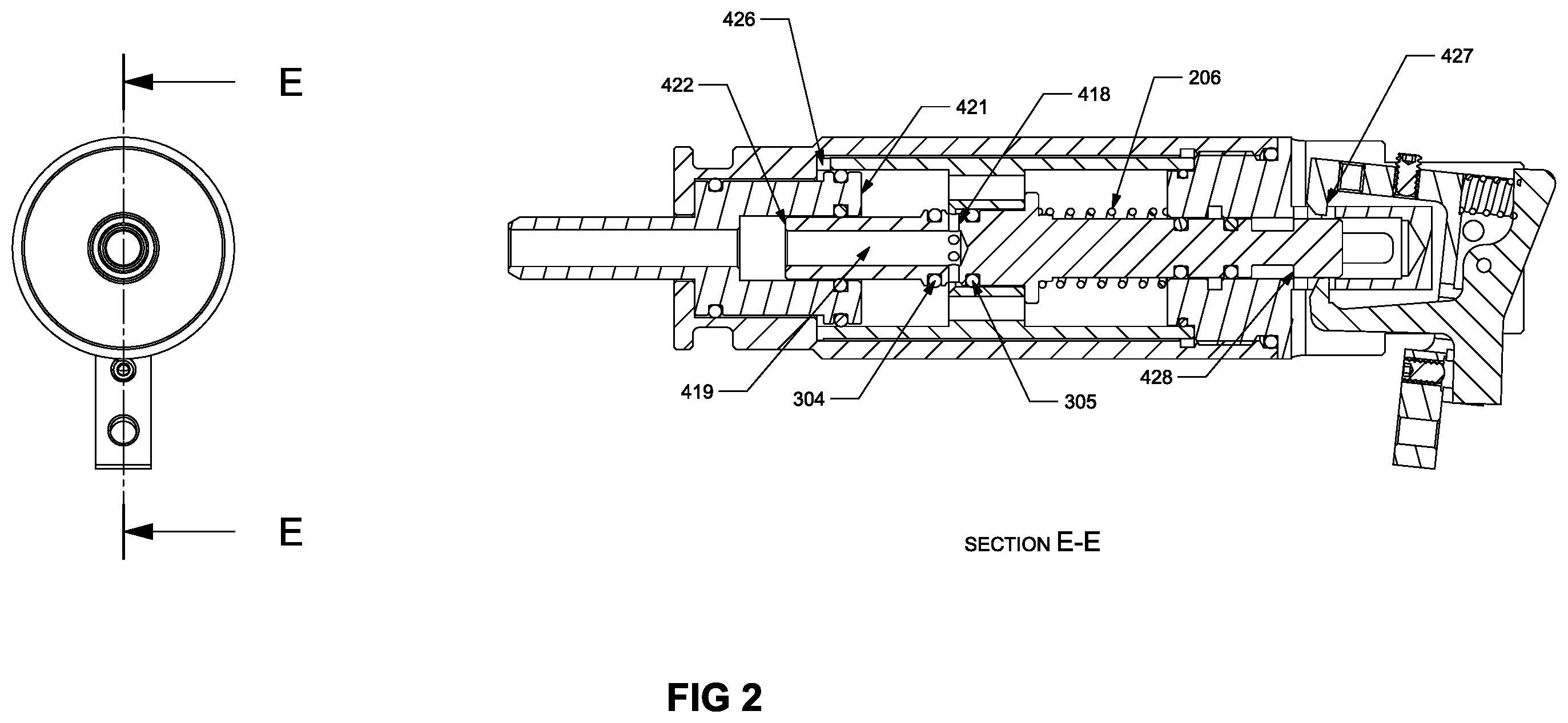 Patent US12460899 Figure 2 – Pneumatic projectile launching system