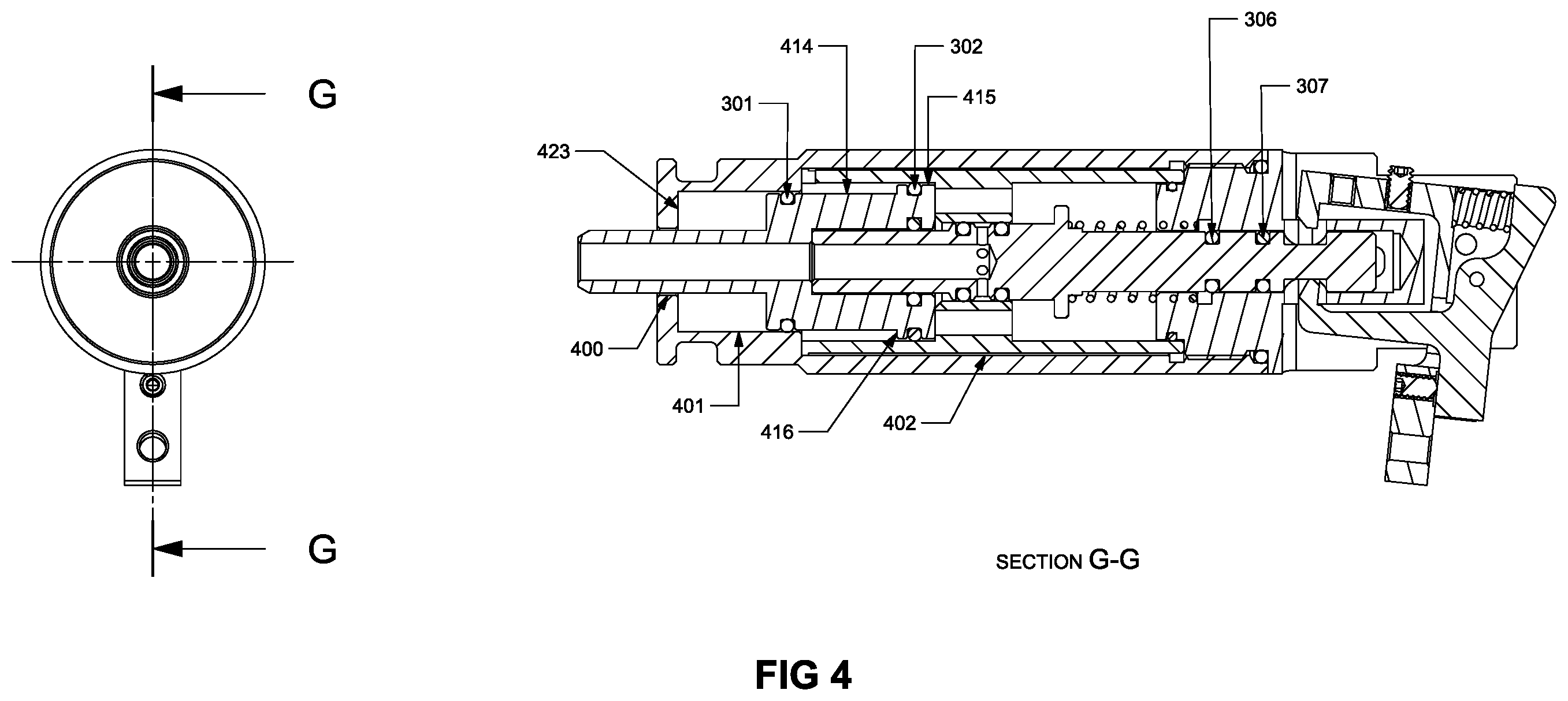 Patent US12460899 Figure 4 – Pneumatic projectile launching system