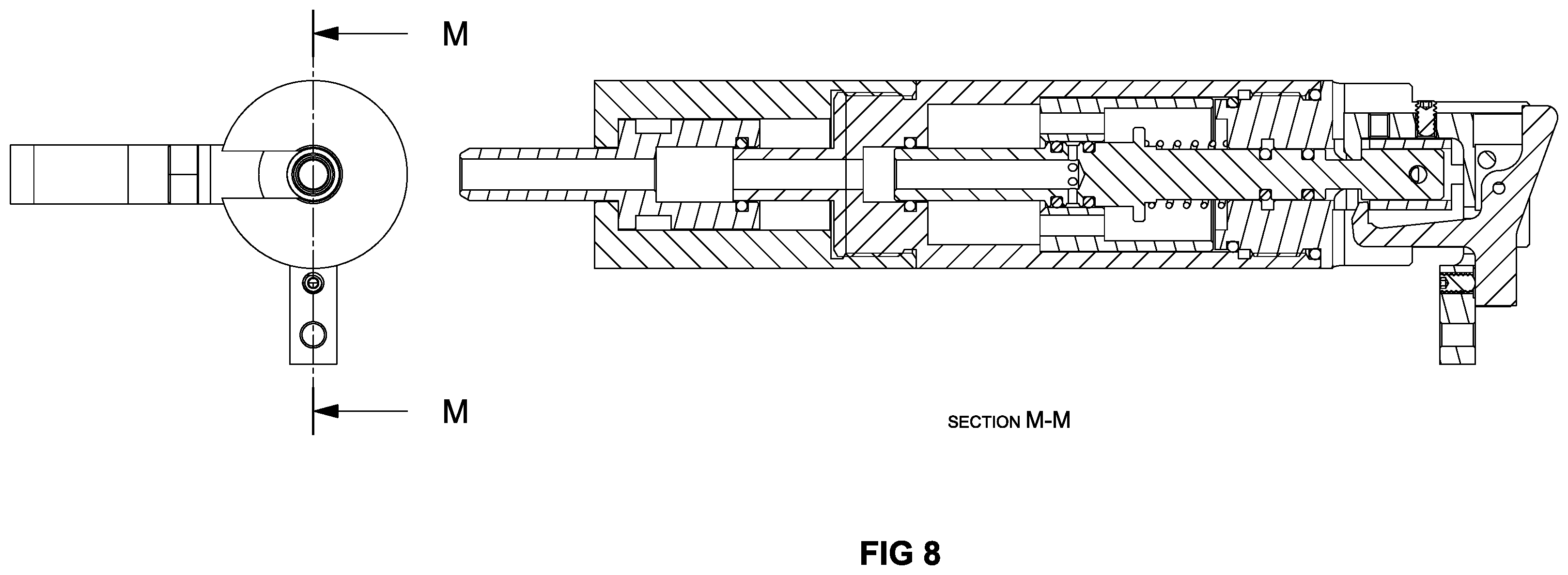 Patent US12460899 Figure 8 – Pneumatic projectile launching system
