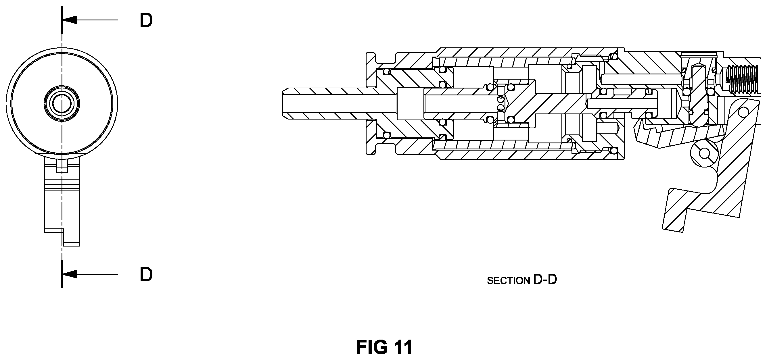 Patent US12460899 Figure 11 – Pneumatic projectile launching system