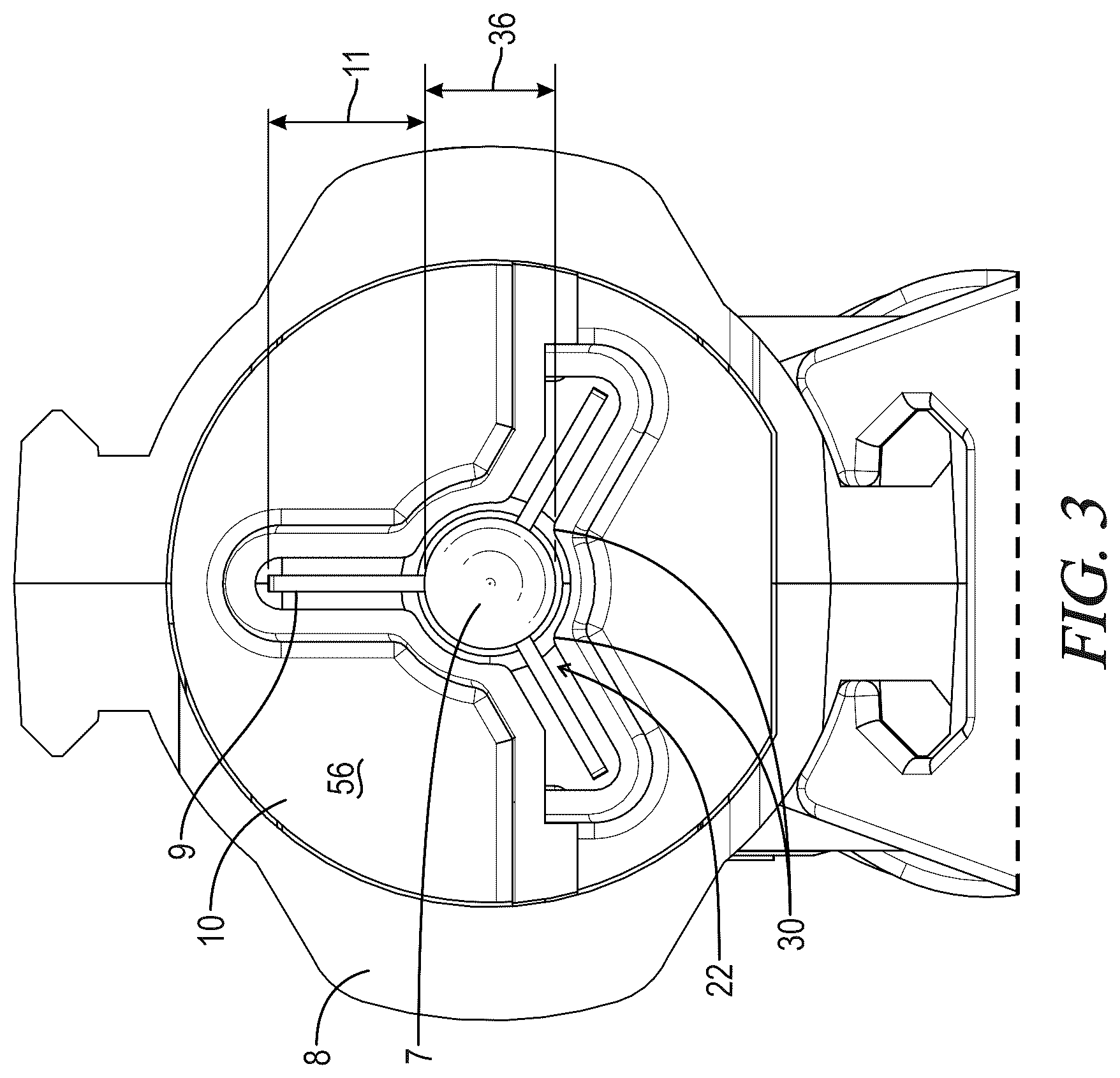 Patent US12460900 Figure 3 – Arrow stabilizer for archery airguns