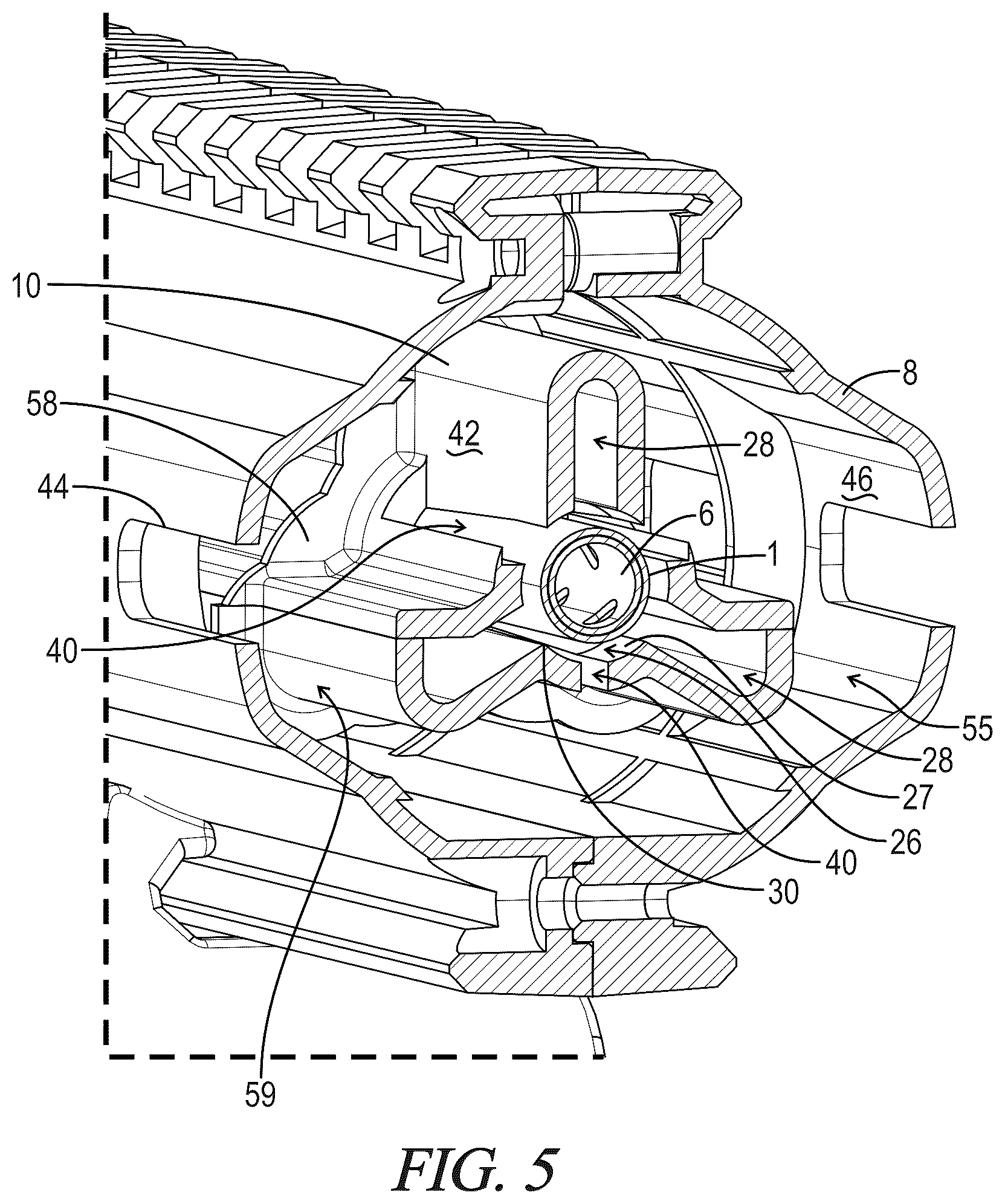 Patent US12460900 Figure 5 – Arrow stabilizer for archery airguns