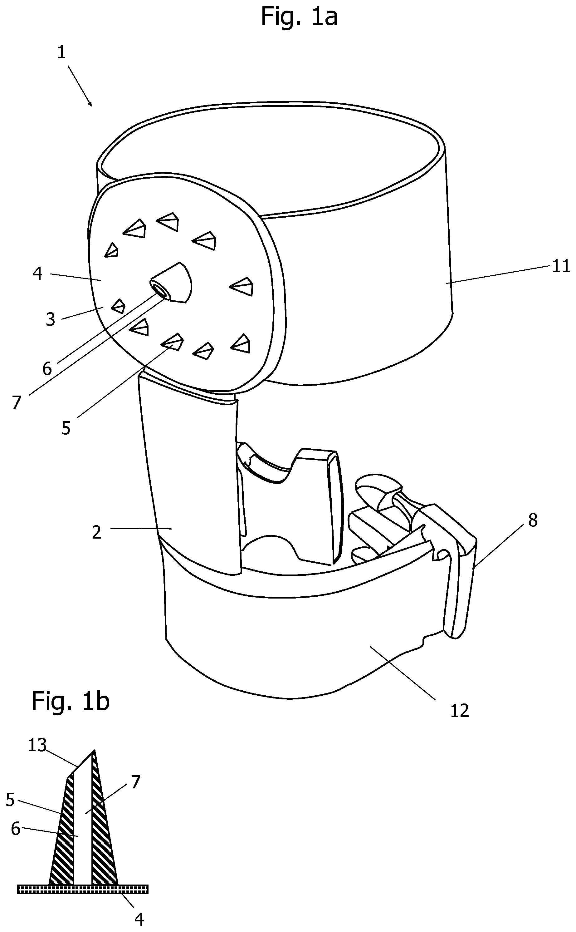 Patent US12460901 Figure 1 – Hand-operated self defense device