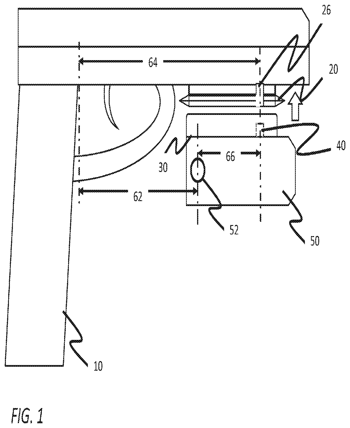 Patent US12460905 Figure 1 – Adjustable rail mounting system