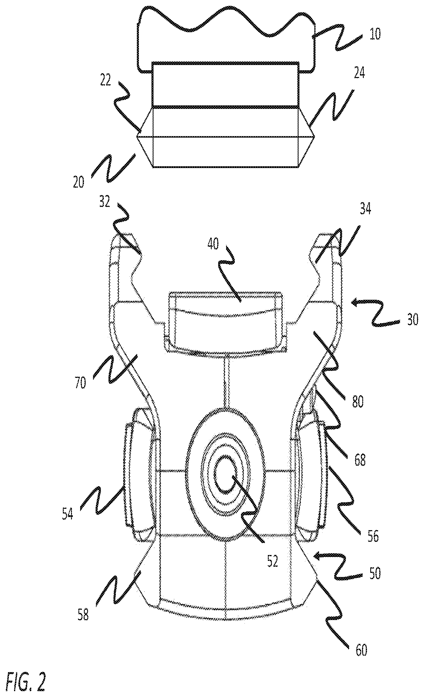 Patent US12460905 Figure 2 – Adjustable rail mounting system
