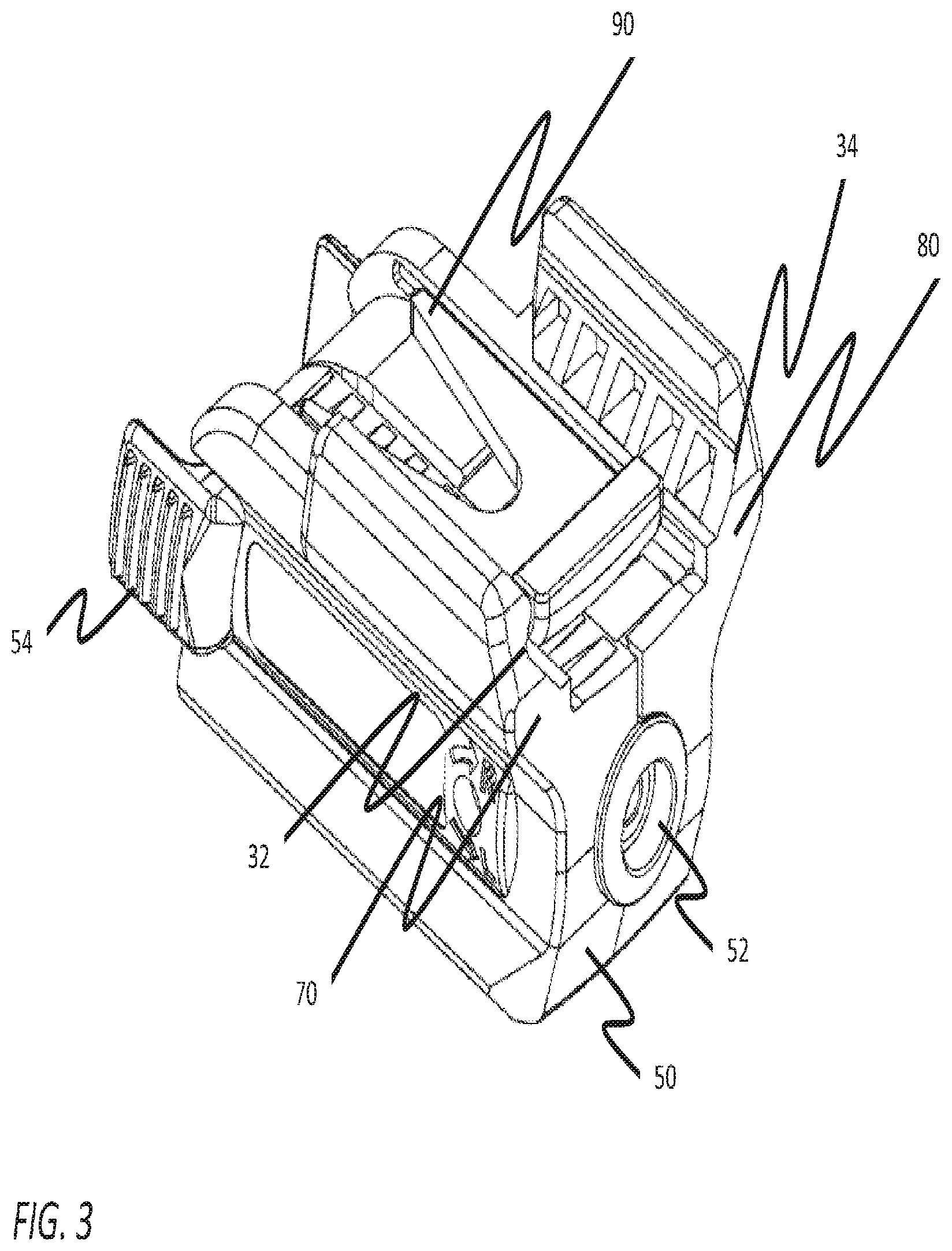 Patent US12460905 Figure 3 – Adjustable rail mounting system