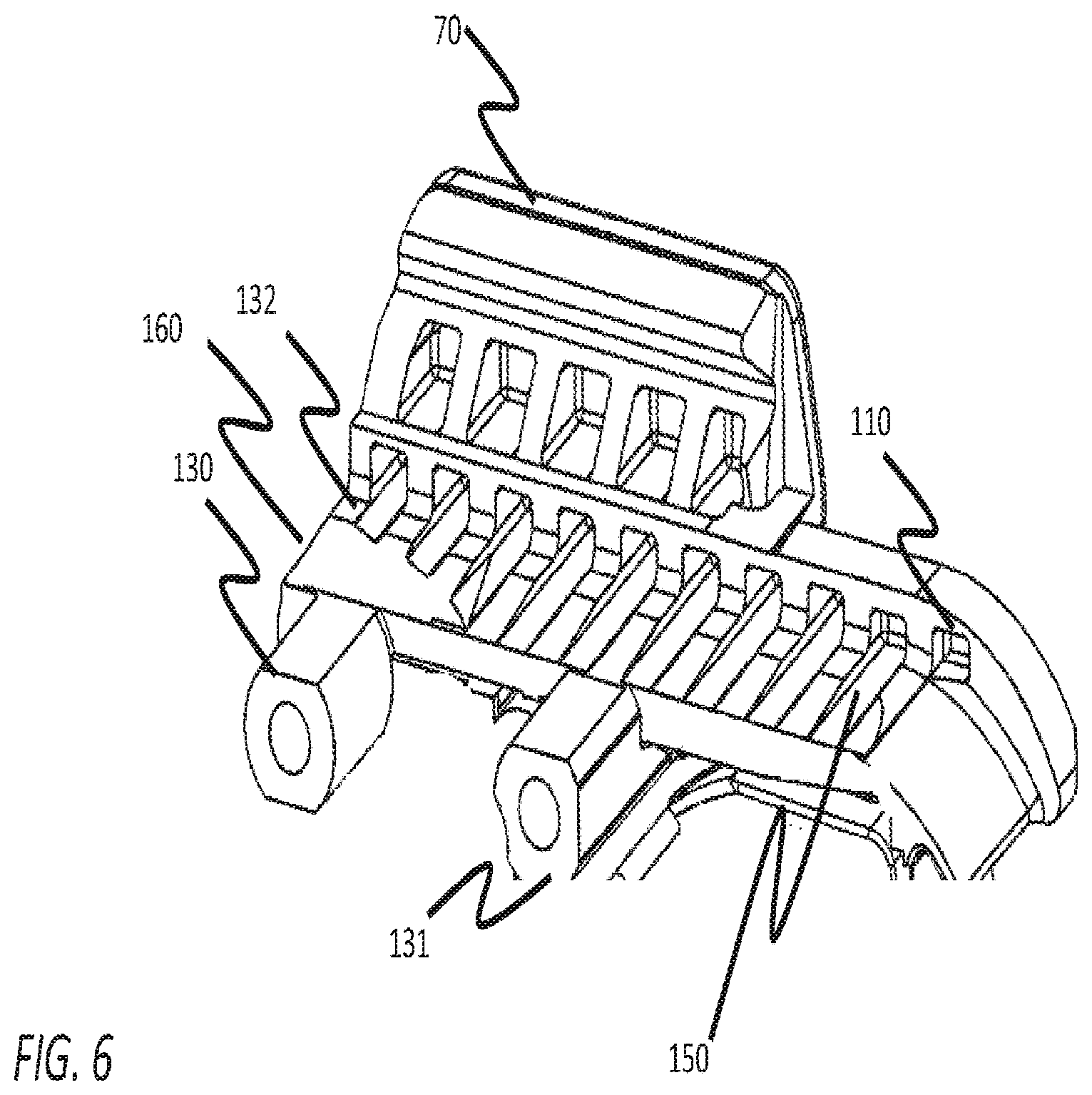 Patent US12460905 Figure 5 – Adjustable rail mounting system