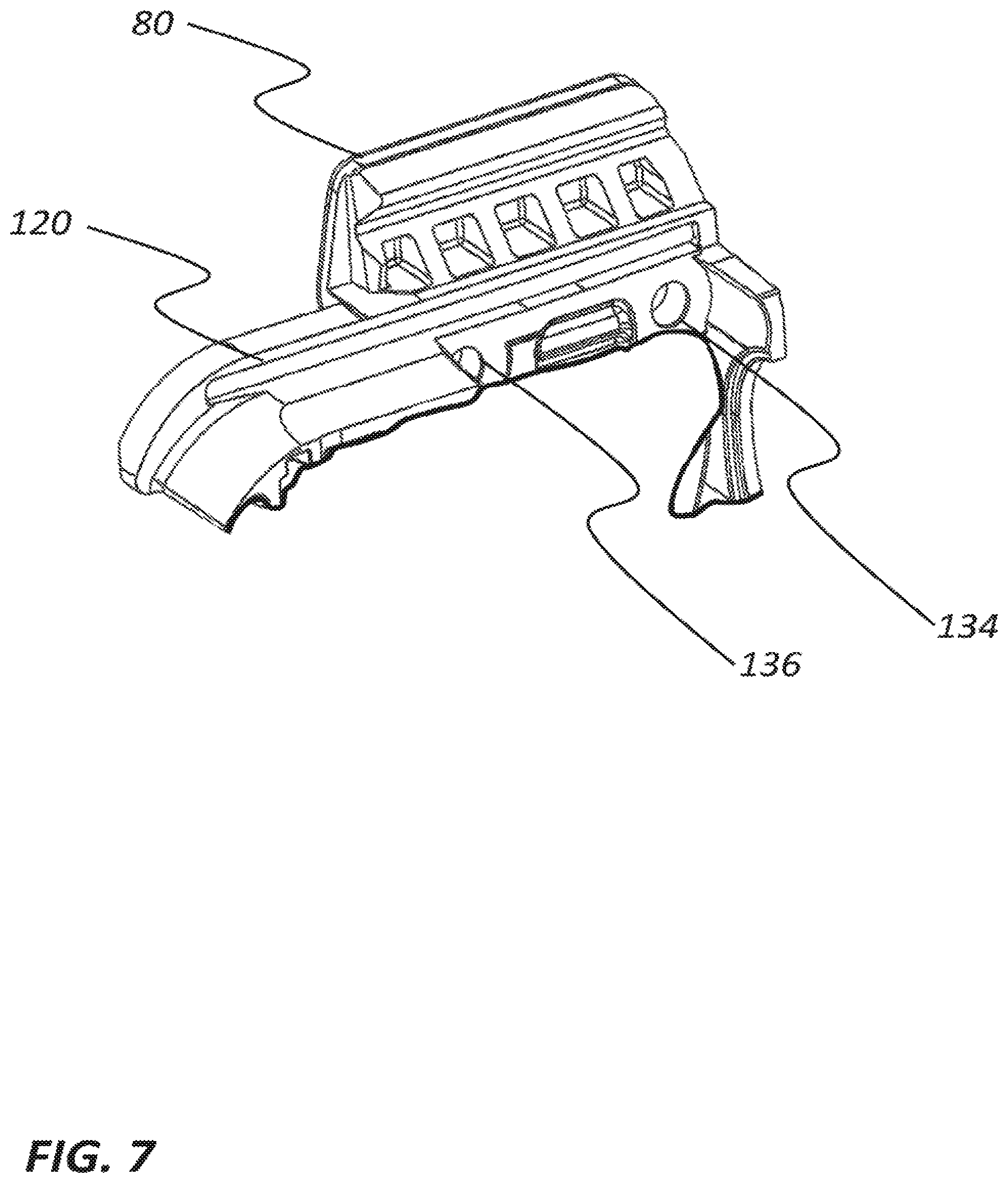 Patent US12460905 Figure 6 – Adjustable rail mounting system