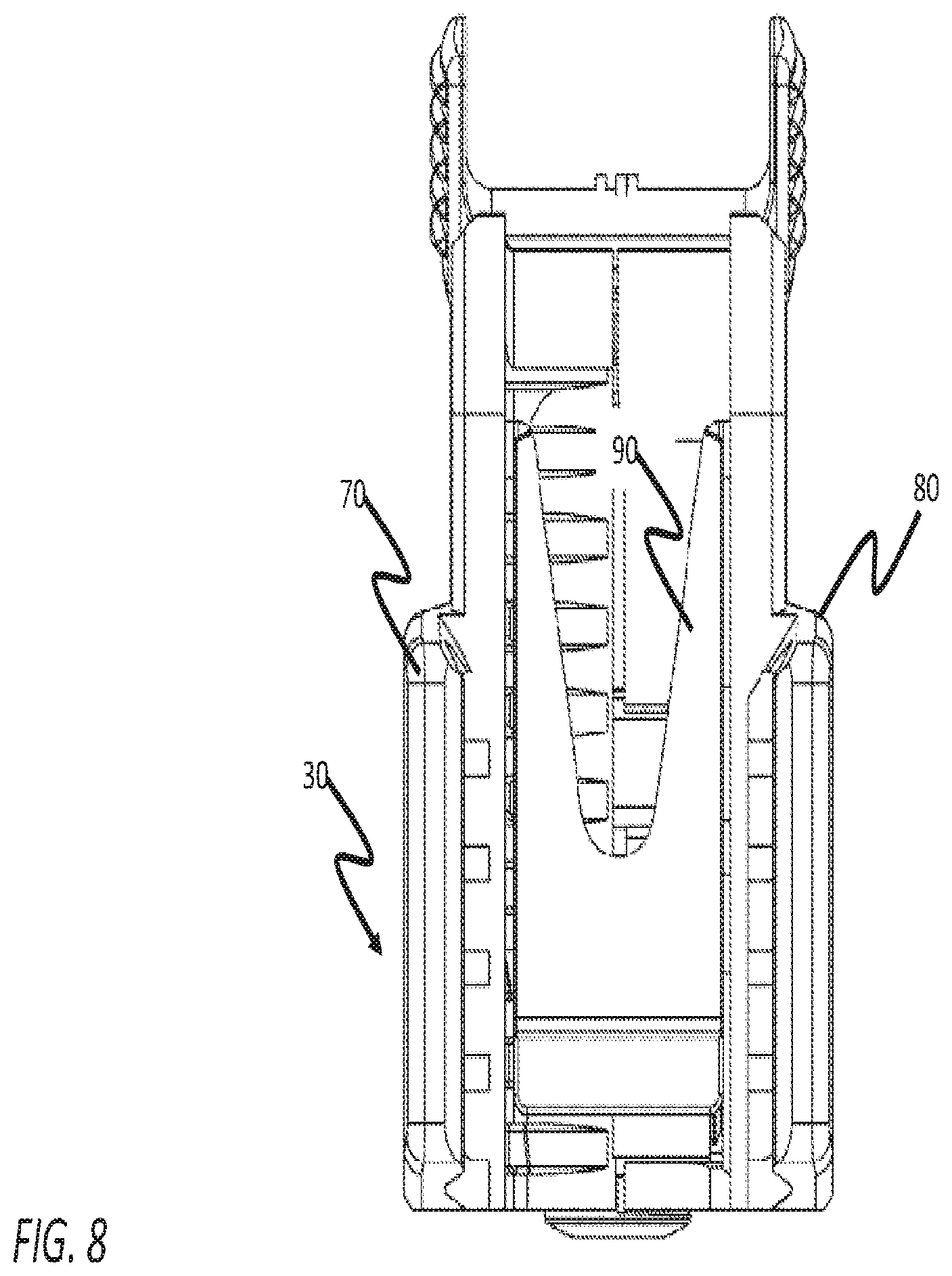 Patent US12460905 Figure 7 – Adjustable rail mounting system