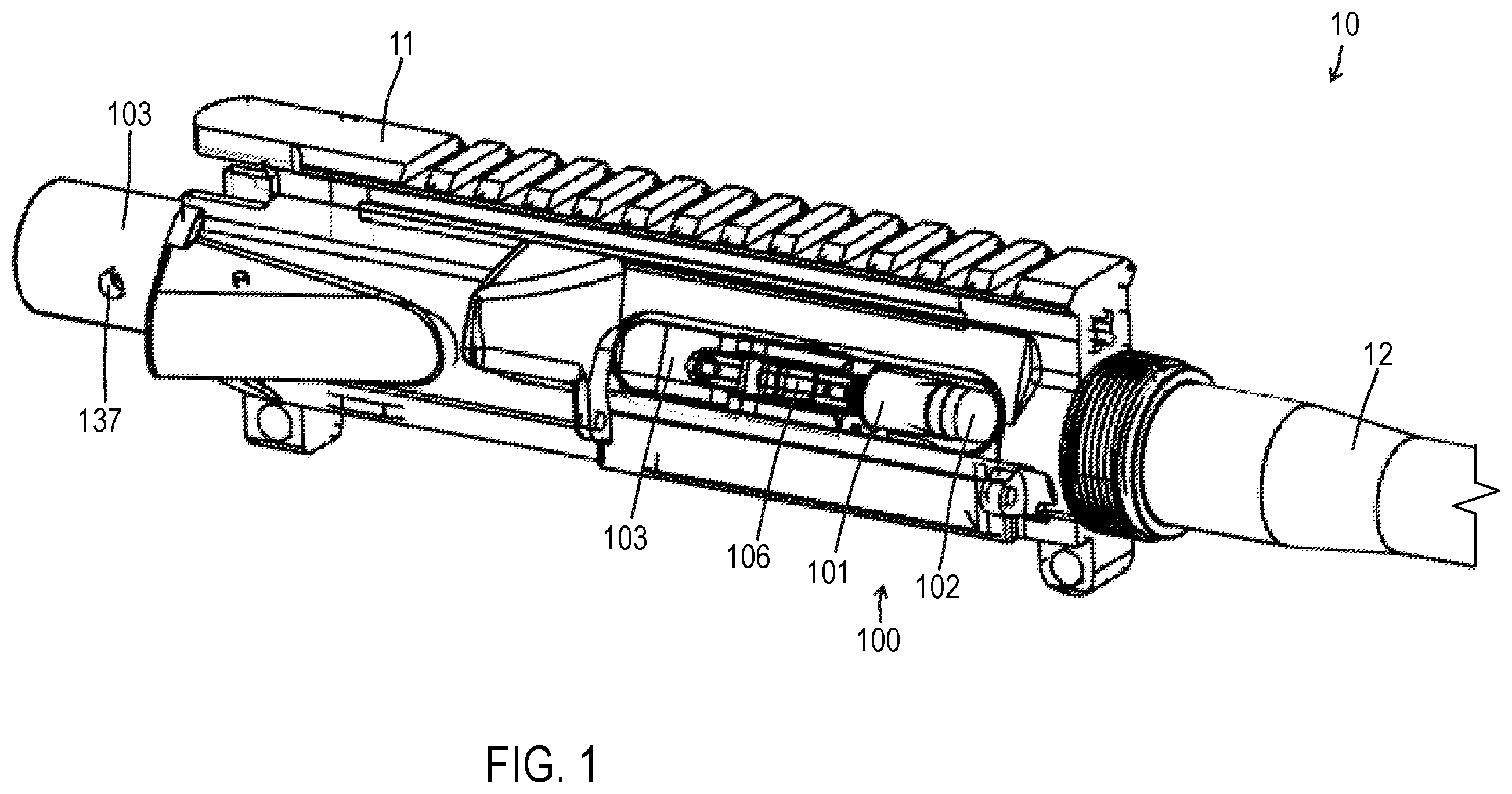 Patent US12460907 — Light weight ammunition and firearm systems — Figure 1