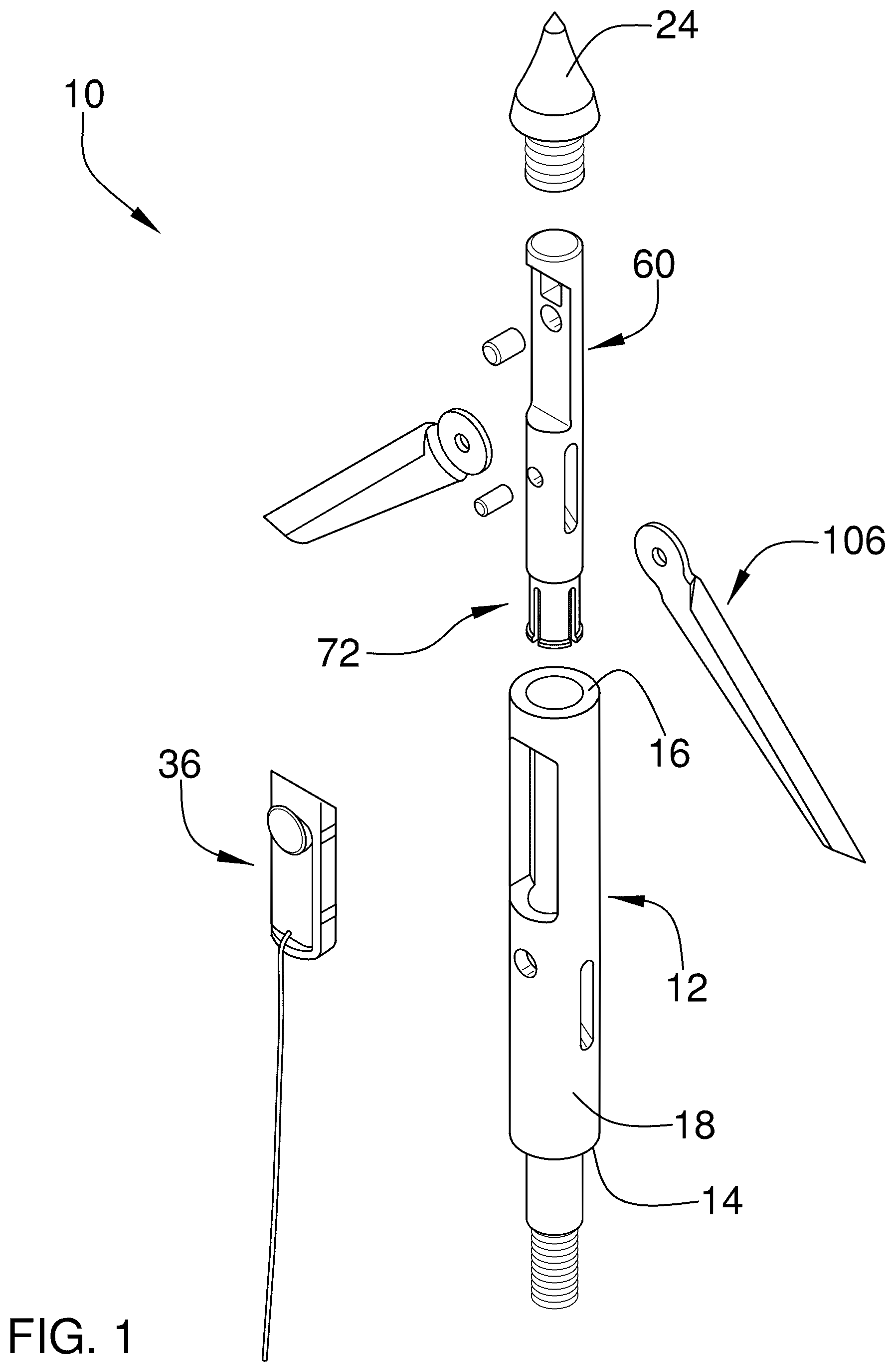 Patent US12460908 Figure 1 – Hunting game tracking system