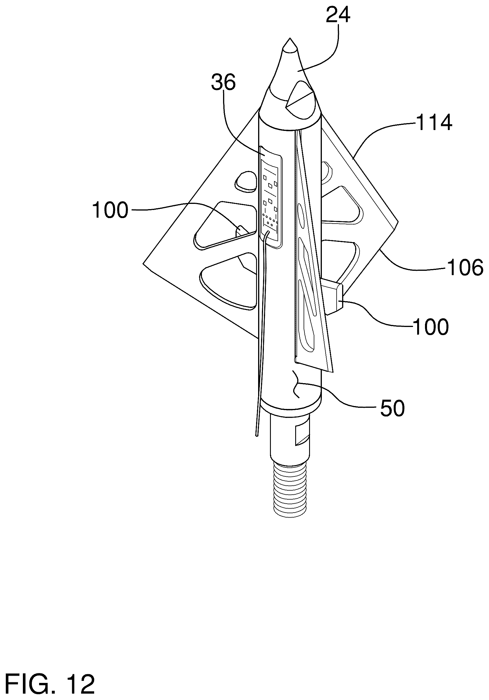 Patent US12460908 Figure 12 – Hunting game tracking system