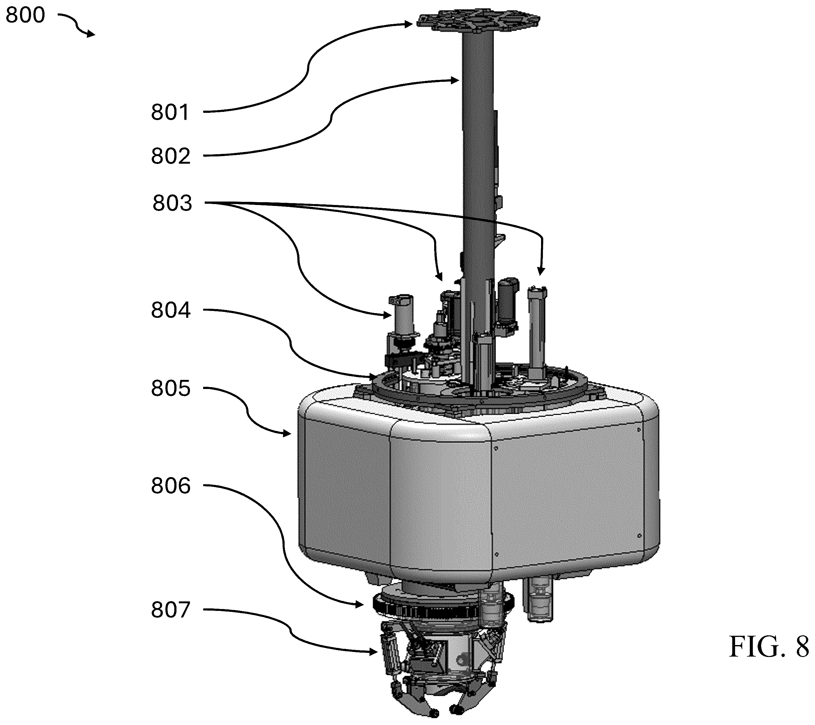 Patent US12460913 Figure 8 – Cut-and-capture systems for demilitarization of underwater munitions