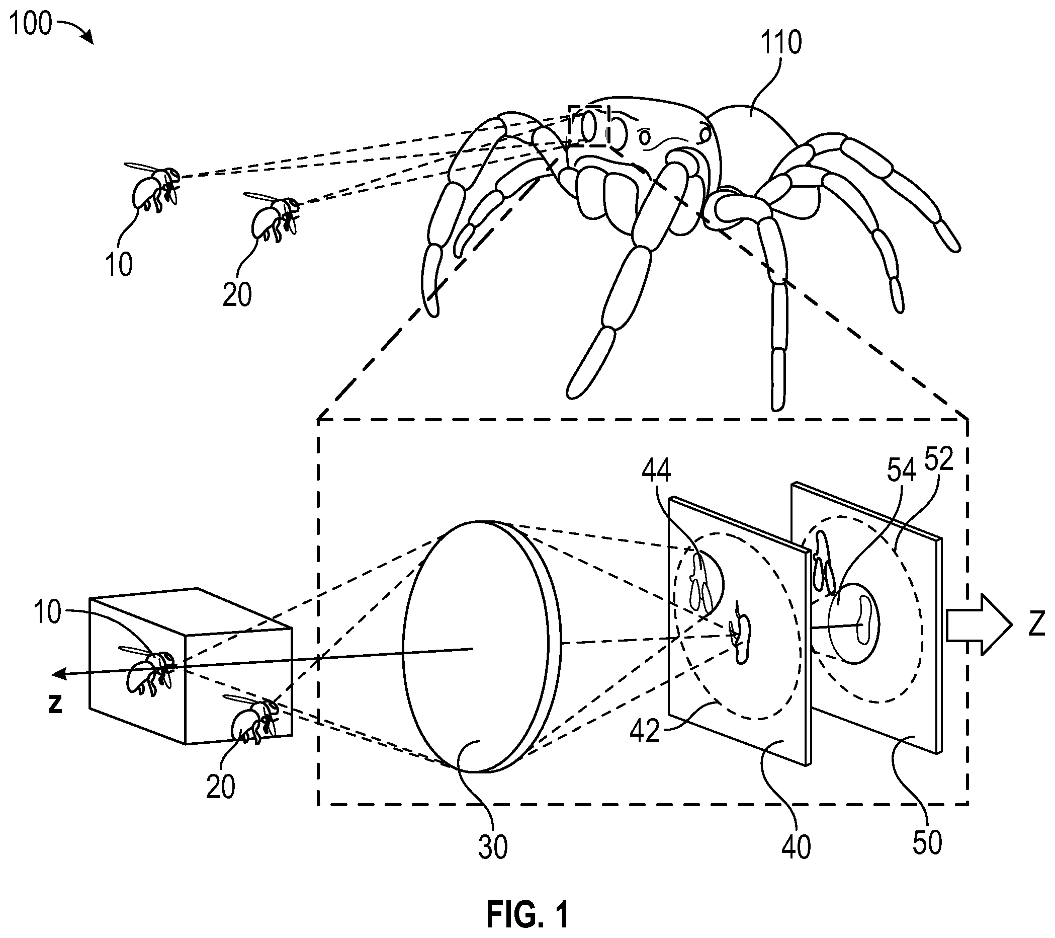 Patent US12460919 Figure 1 – Compact metalens depth sensors