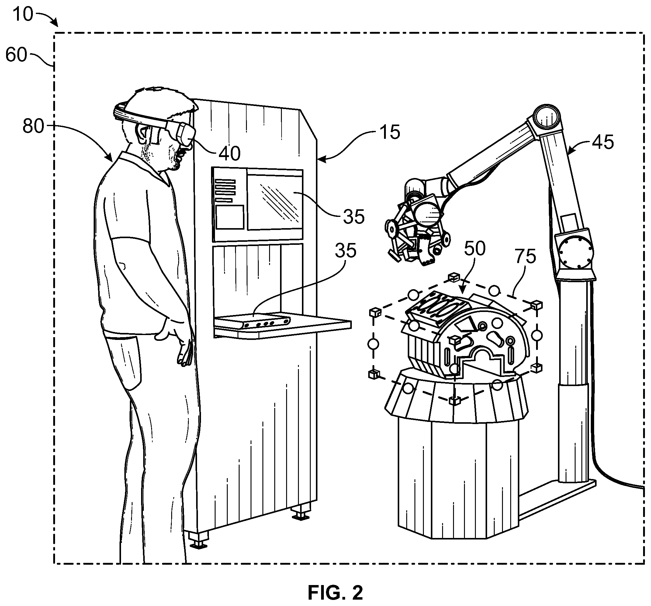 Patent US12460921 Figure 2 – Metrology 3D scanning system and method