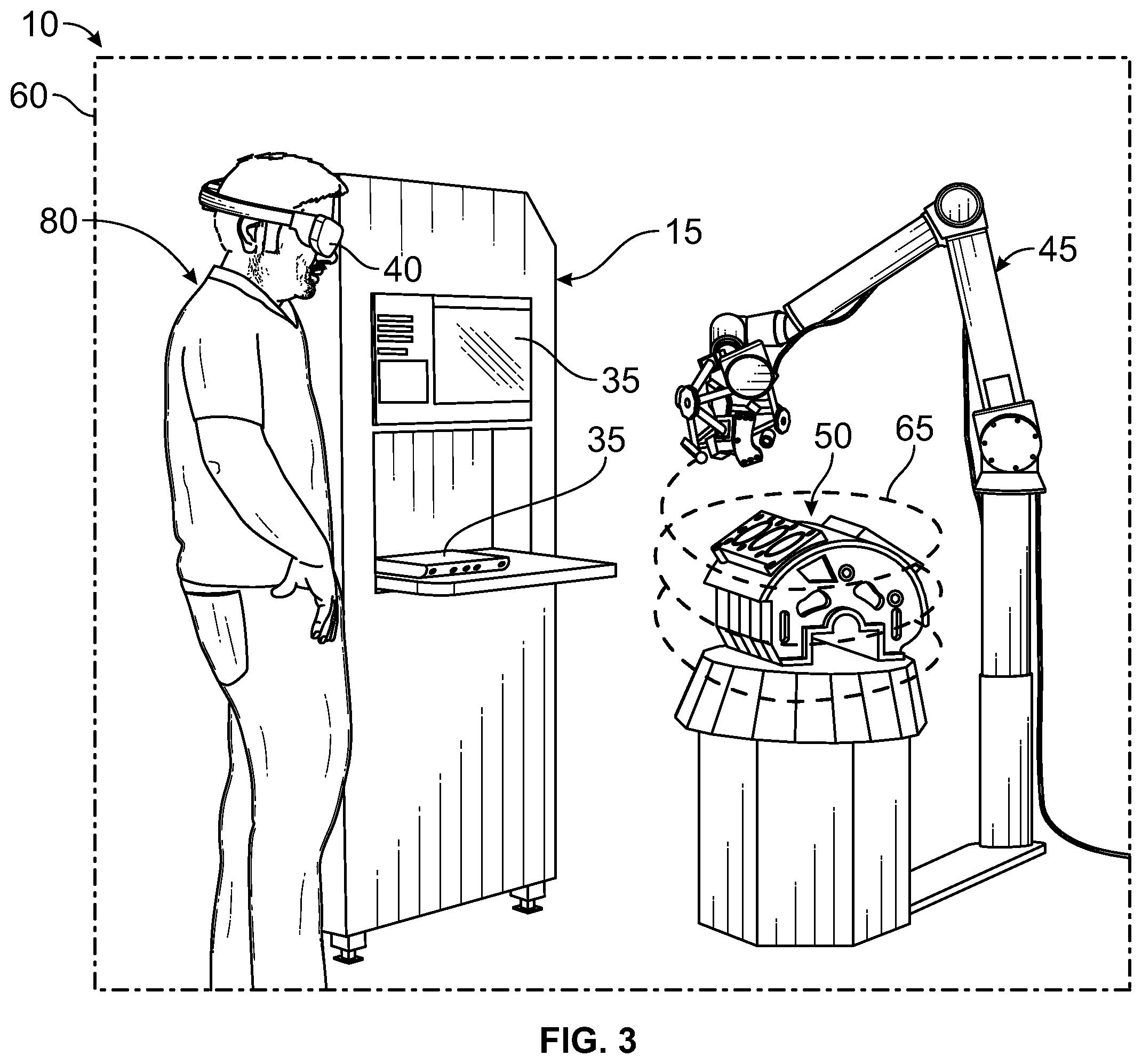 Patent US12460921 Figure 3 – Metrology 3D scanning system and method