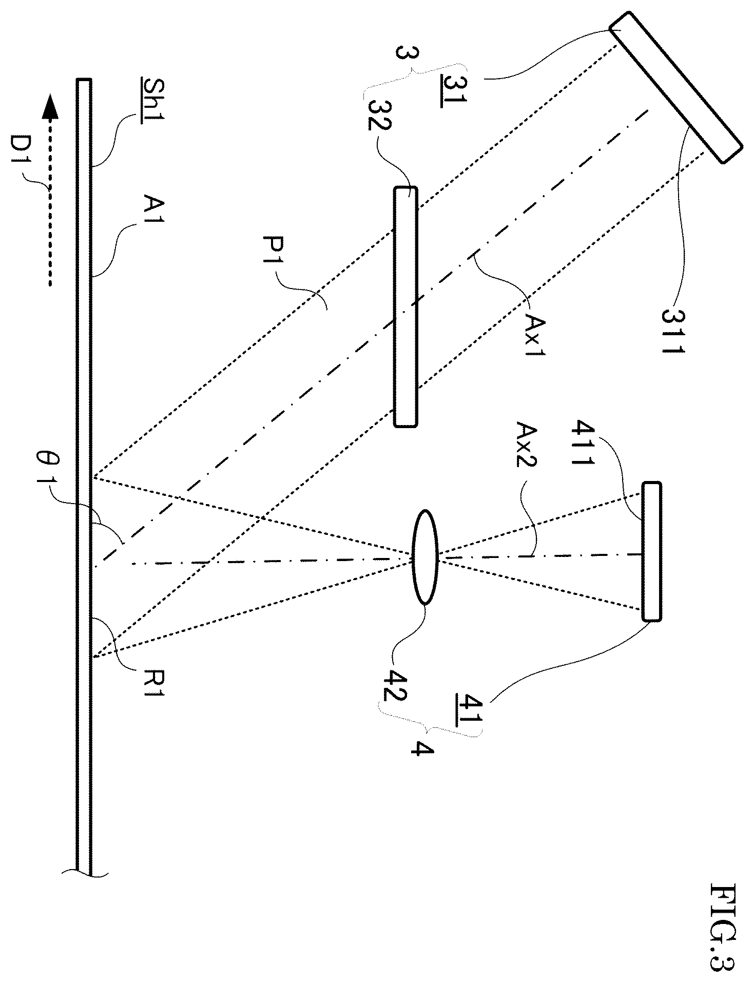 Patent US12460922 Figure 3 – Sheet identification device and image processing apparatus capable of identifying fiber direction of sheet