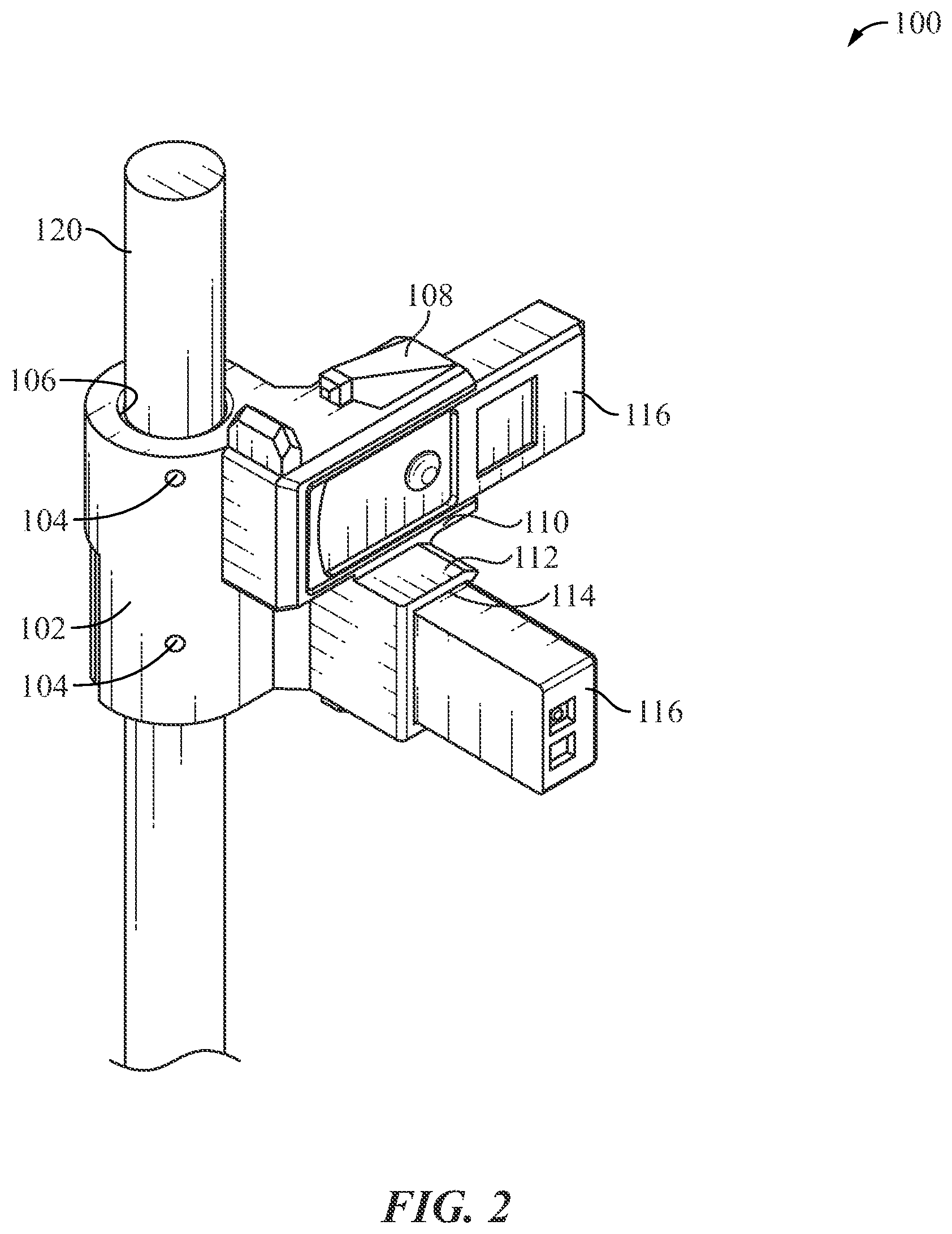 Patent US12460929 Figure 2 – Laser measuring stakeout device