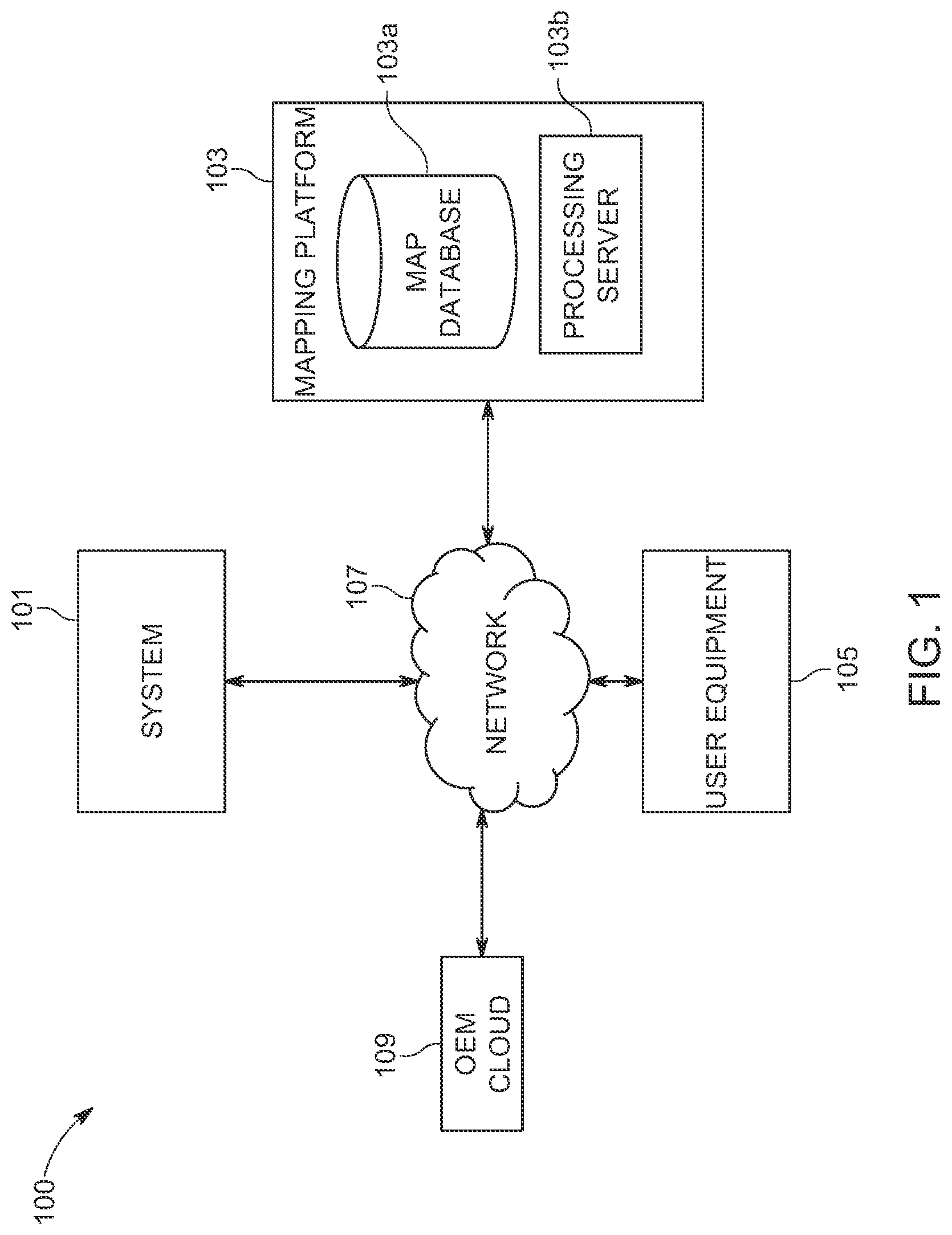 Patent US12460932 Figure 1 – System and method for detecting a road works zone