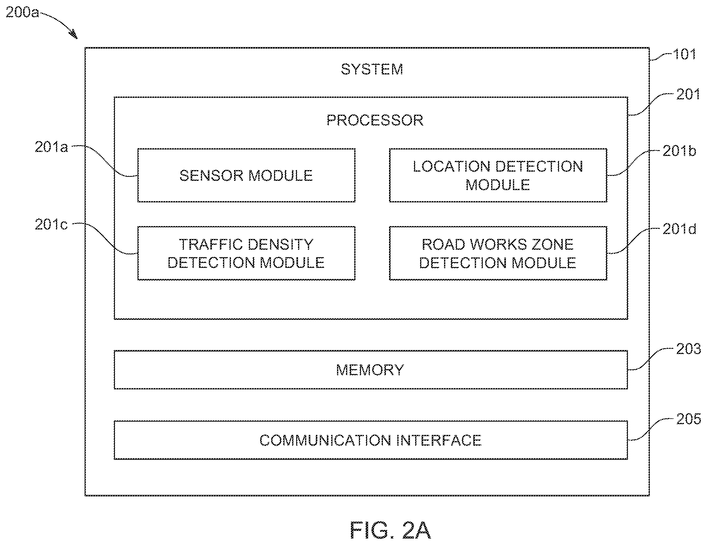 Patent US12460932 Figure 2 – System and method for detecting a road works zone