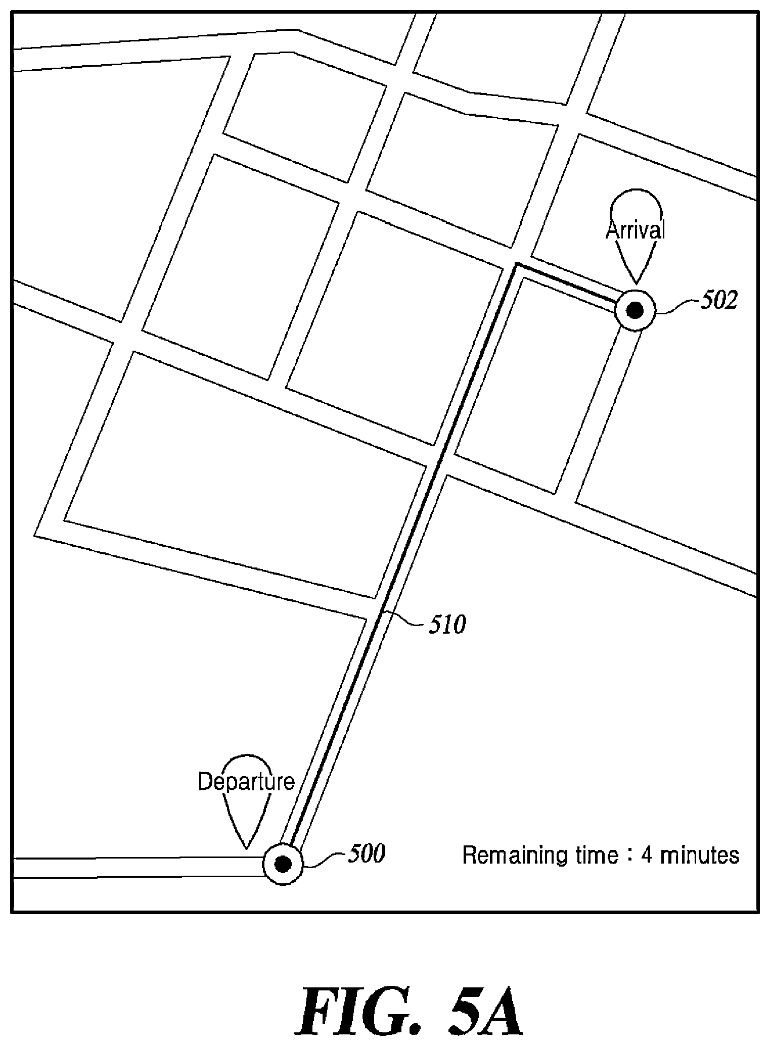 Patent US12460938 Figure 5 – Route providing method and apparatus for postponing arrival of a vehicle at a destination