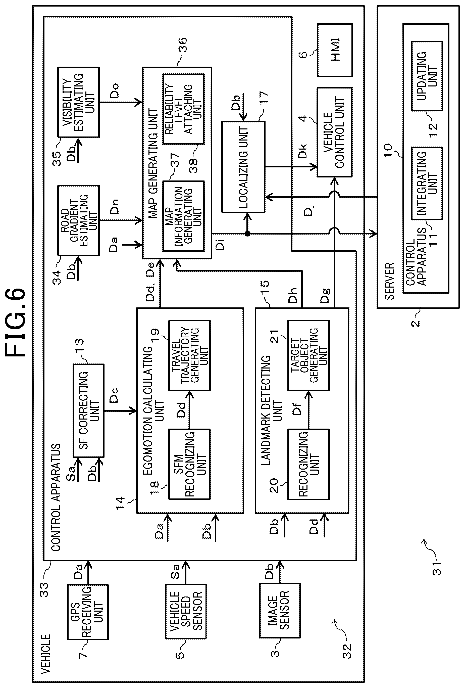 Patent US12460942 Figure 5 – Map system, map generating program, storage medium, on-vehicle apparatus, and server