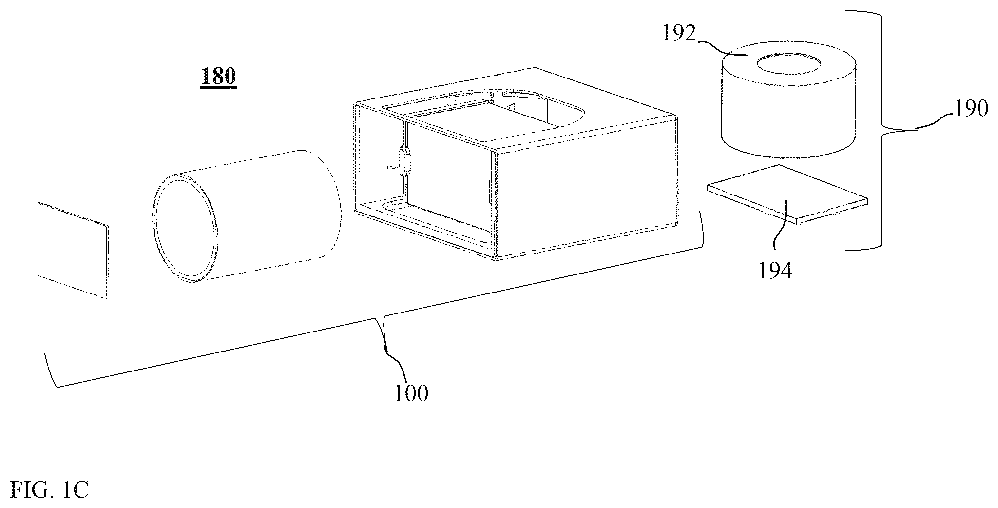 Patent US12460946 Figure 2 – Optical-path folding-element with an extended two degree of freedom rotation range