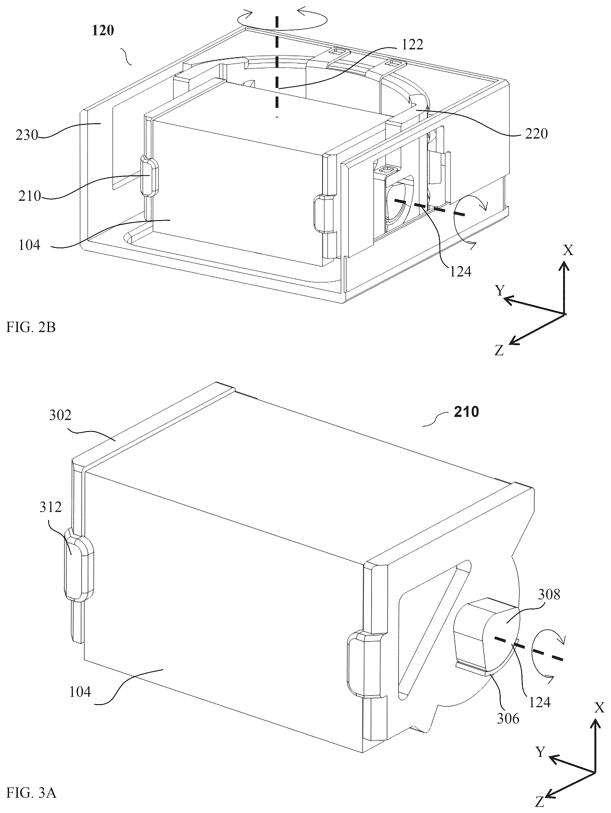 Patent US12460946 Figure 4 – Optical-path folding-element with an extended two degree of freedom rotation range