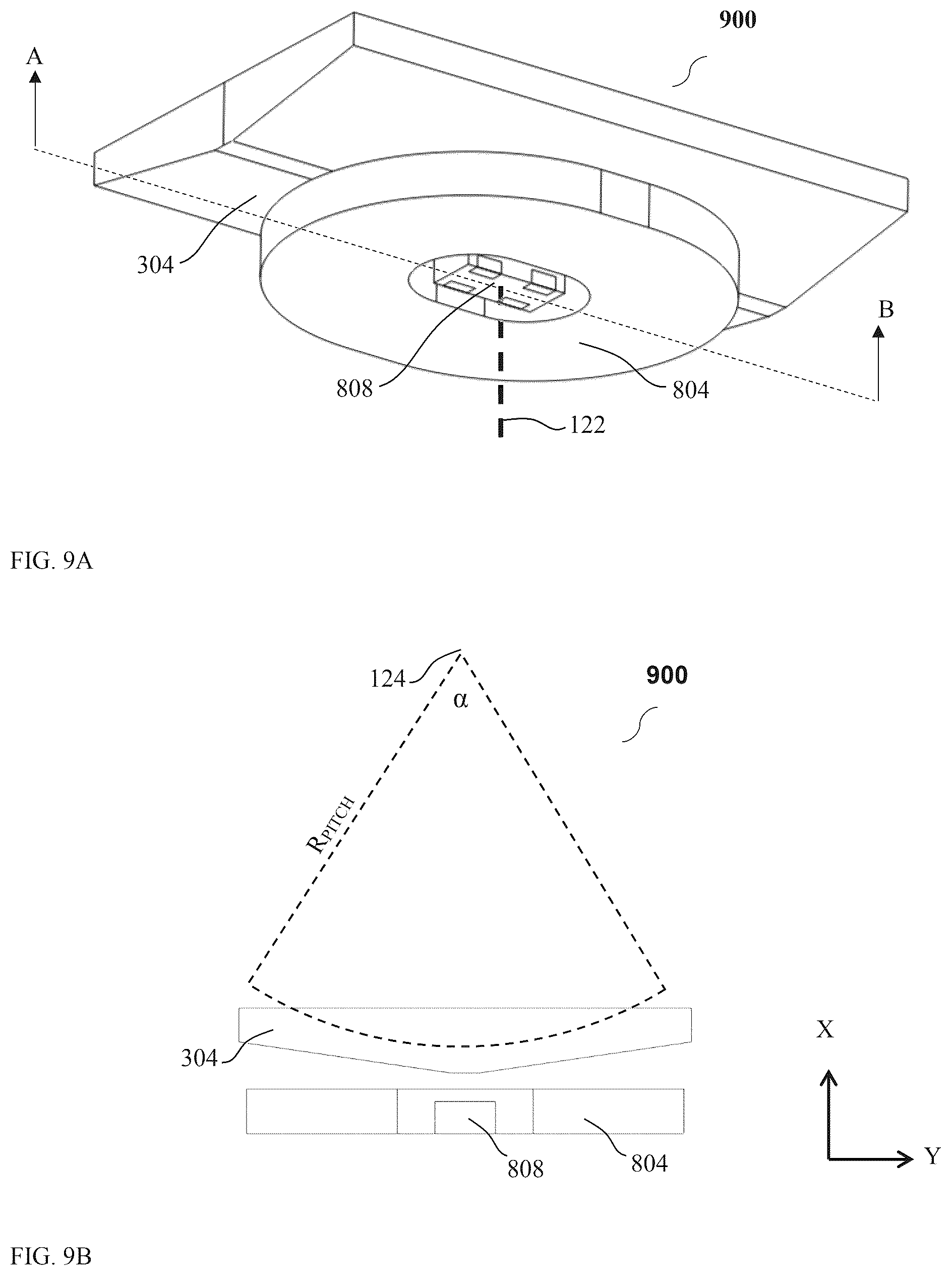 Patent US12460946 Figure 14 – Optical-path folding-element with an extended two degree of freedom rotation range