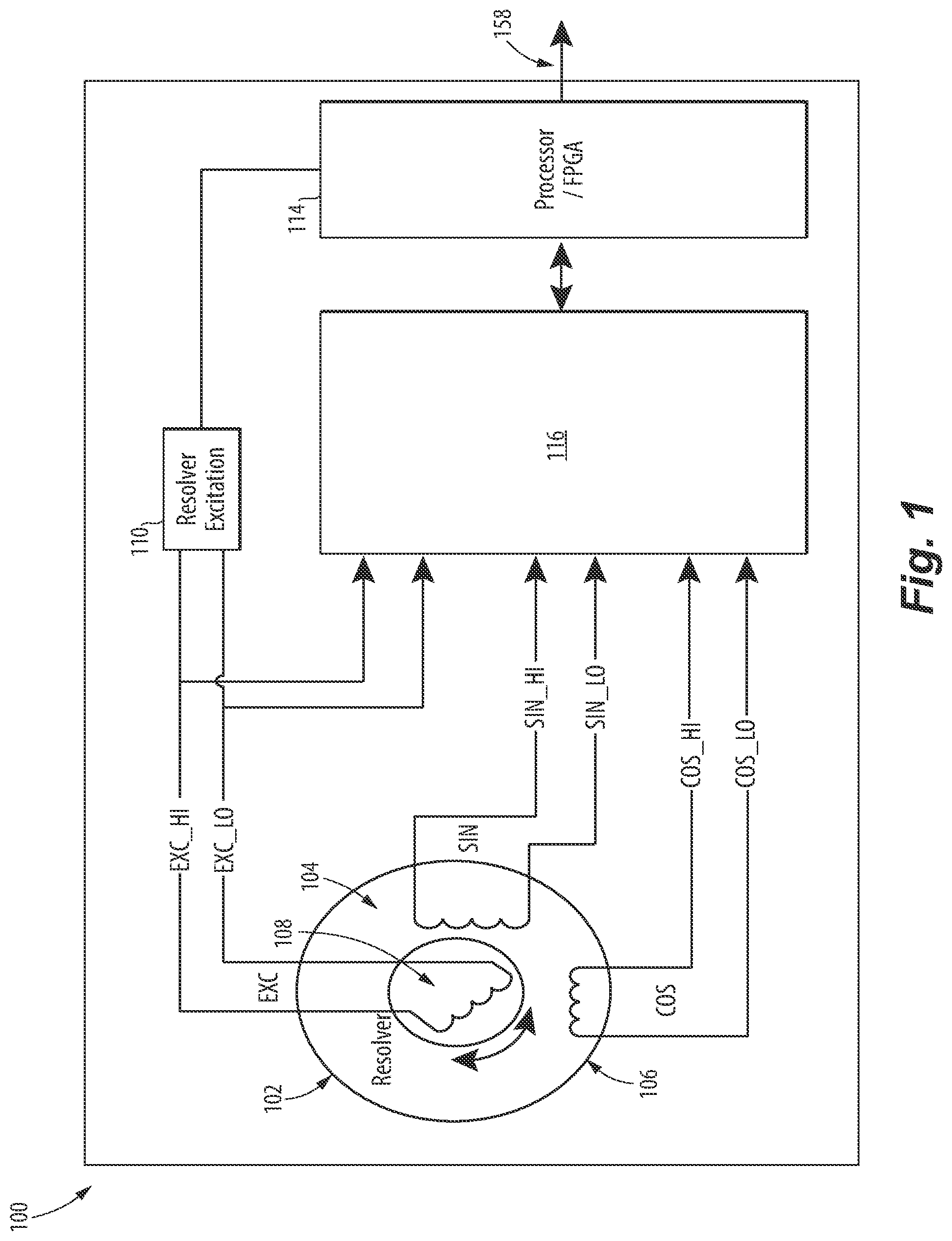 Patent US12460948 — Resolver quadrant detection — Figure 1