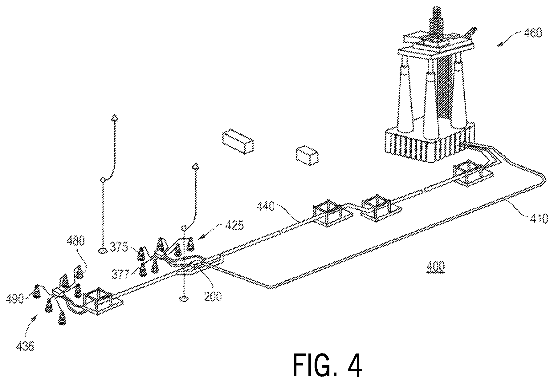 Patent US12460958 Figure 4 – Flowmeter with attenuating ribbed transducer housings