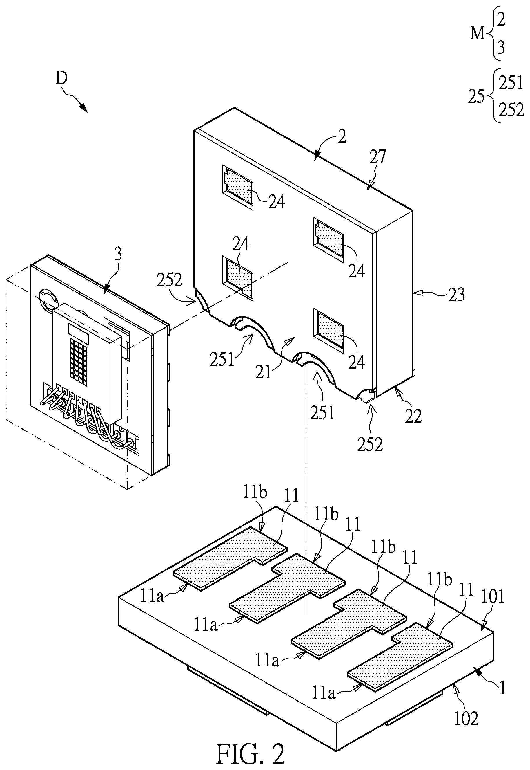 Patent US12460965 Figure 2 – Optical sensing module