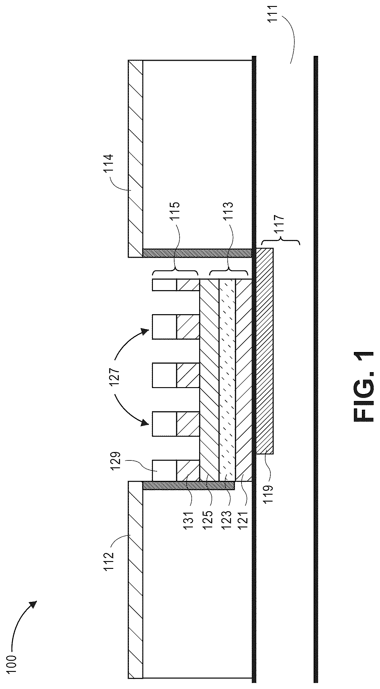 Patent US12460967 Figure 1 – Integrated bound-mode spectral/angular sensors