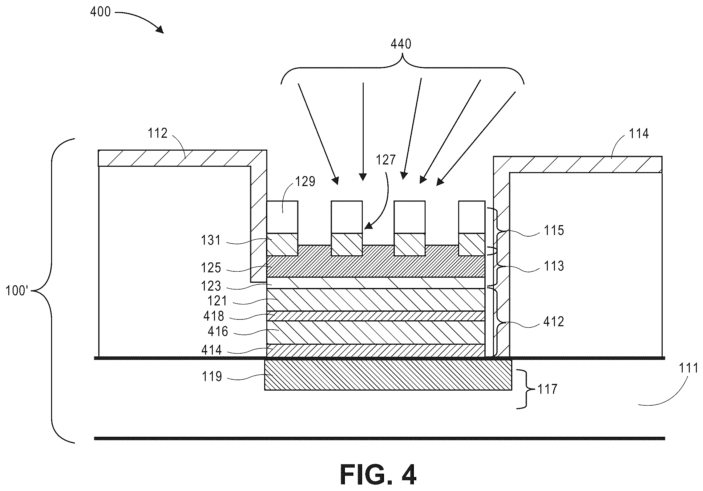 Patent US12460967 Figure 4 – Integrated bound-mode spectral/angular sensors