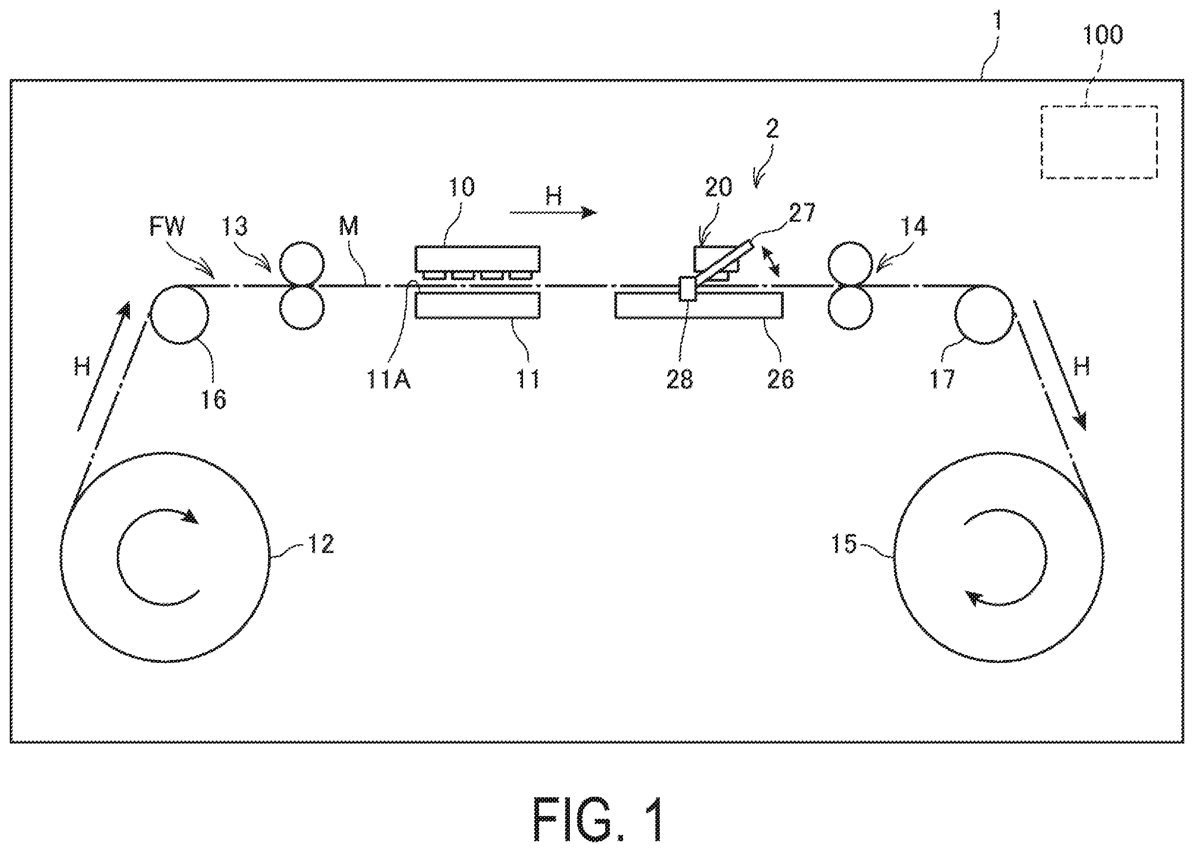 Patent US12460972 Figure 1 – Colorimetry device, printing device, and calibration method