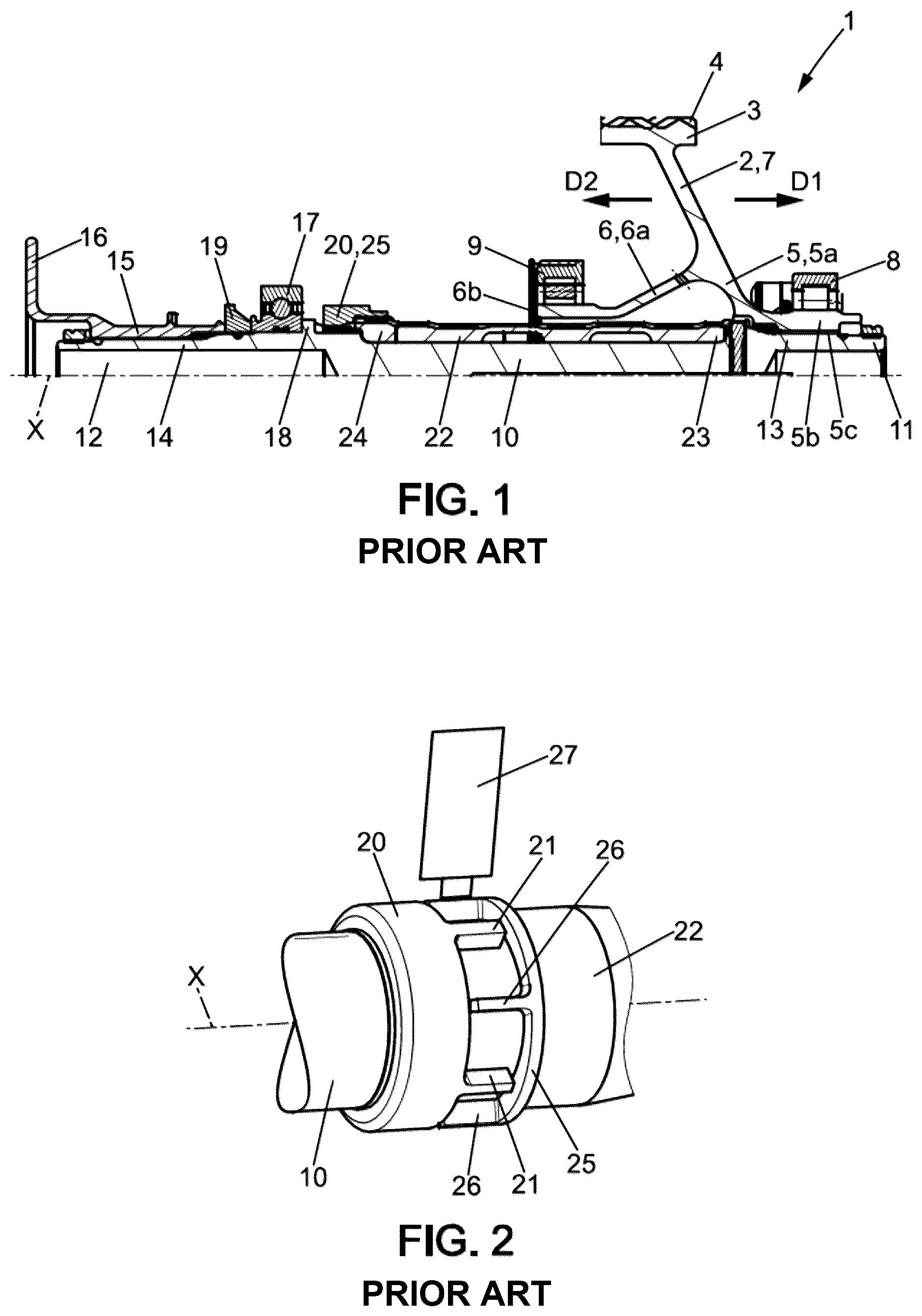 Patent US12460979 Figure 1 – Torque transmission and measurement assembly for a turbomachine