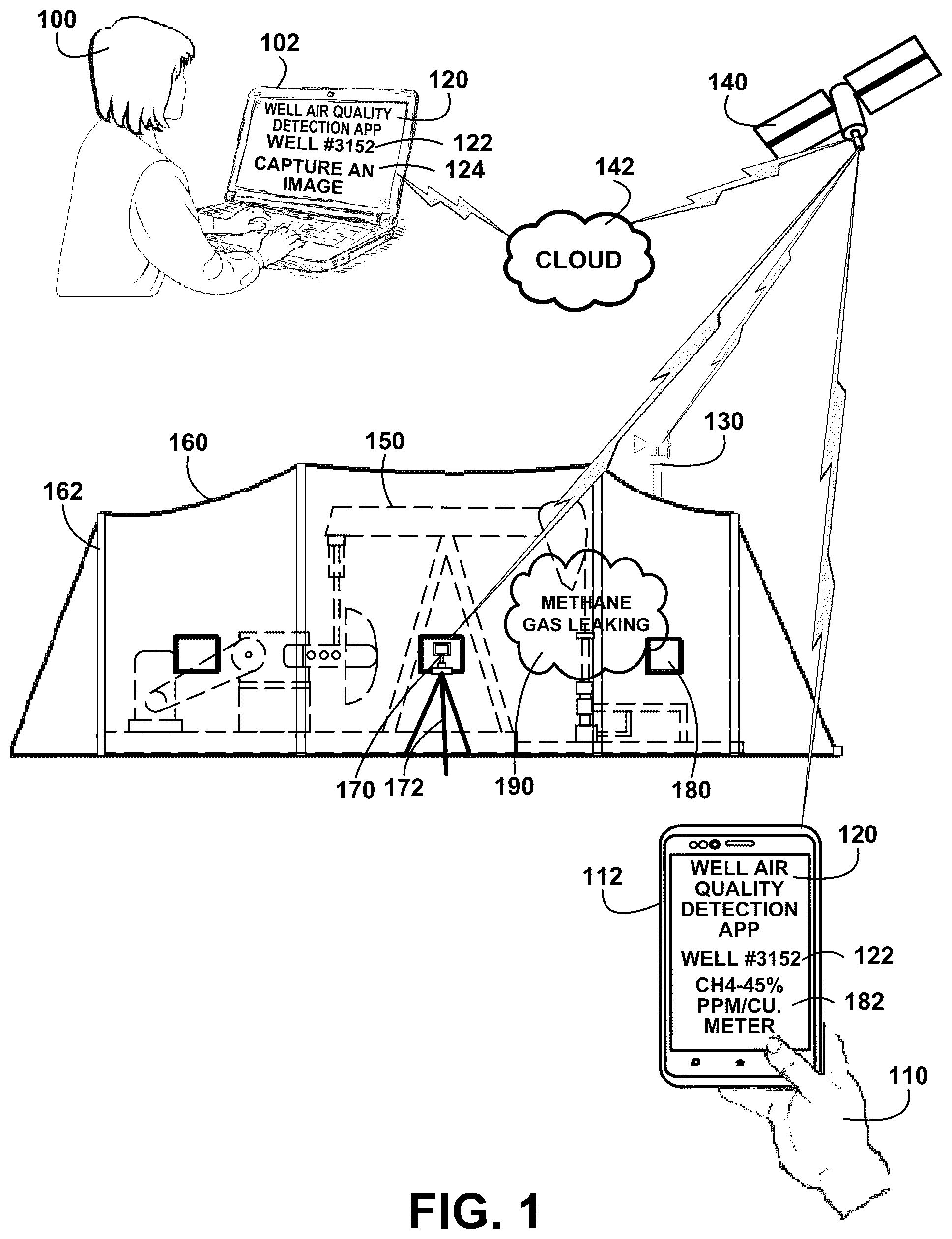 Patent US12460984 Figure 1 – Adjustable air quality detection system