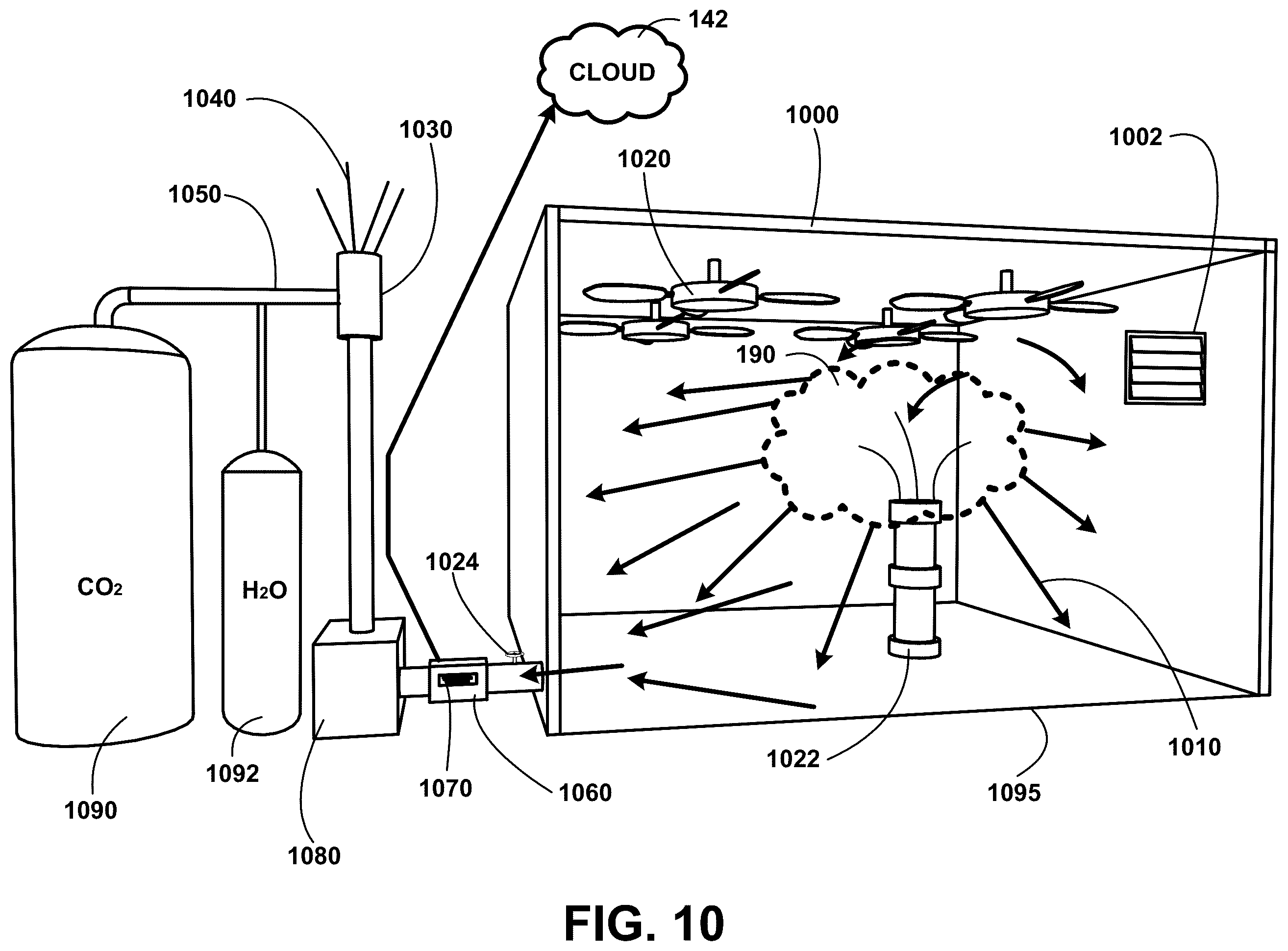Patent US12460984 Figure 10 – Adjustable air quality detection system