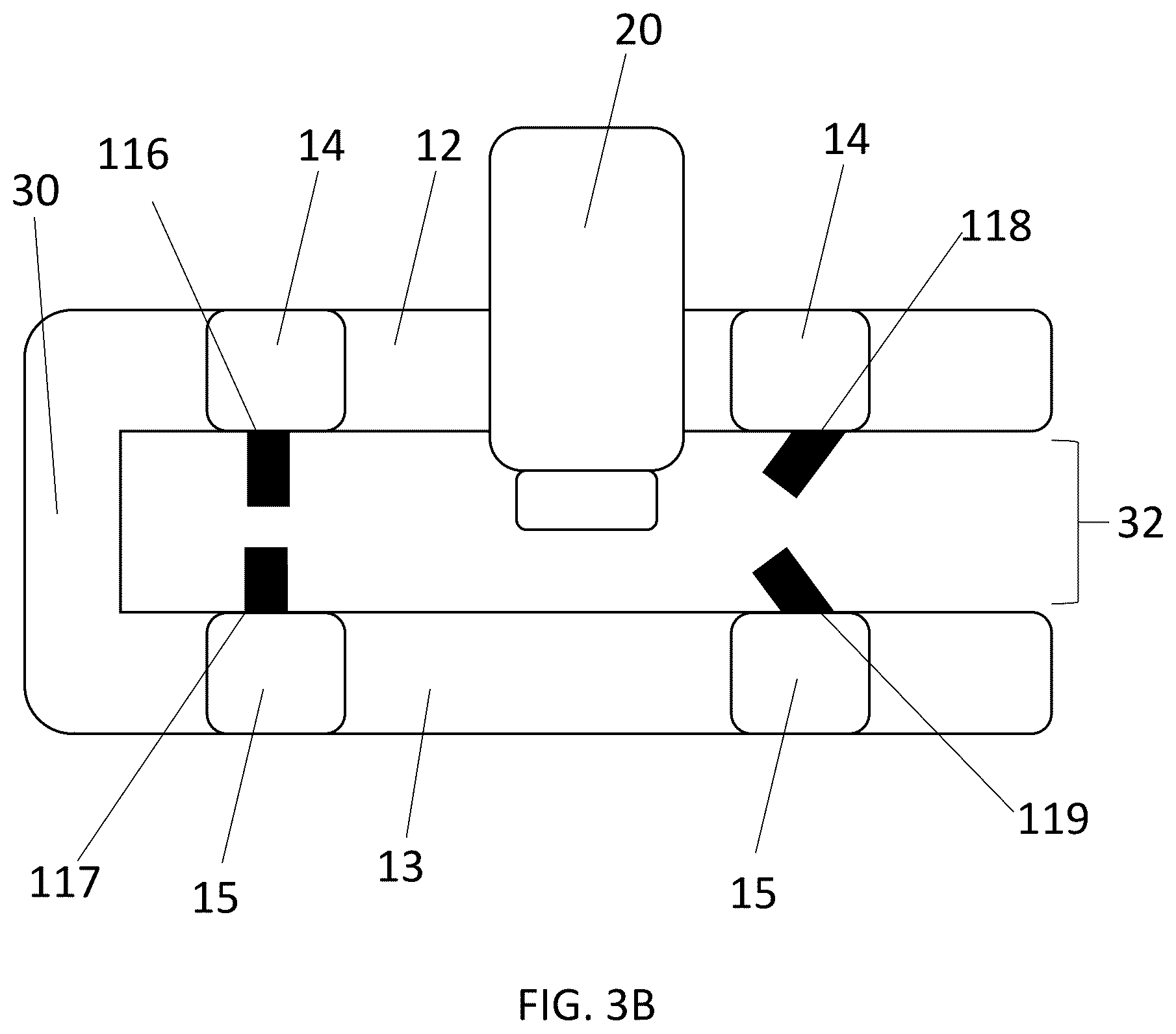 Patent US12460989 Figure 4 – Non-destructive scanning device for airfoil-shaped bodies