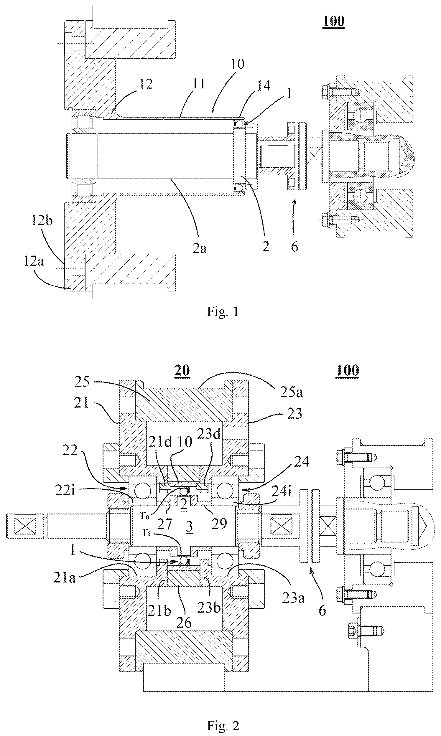Patent US12460993 Figure 1 – Method and device for structural fatigue life testing of bearings