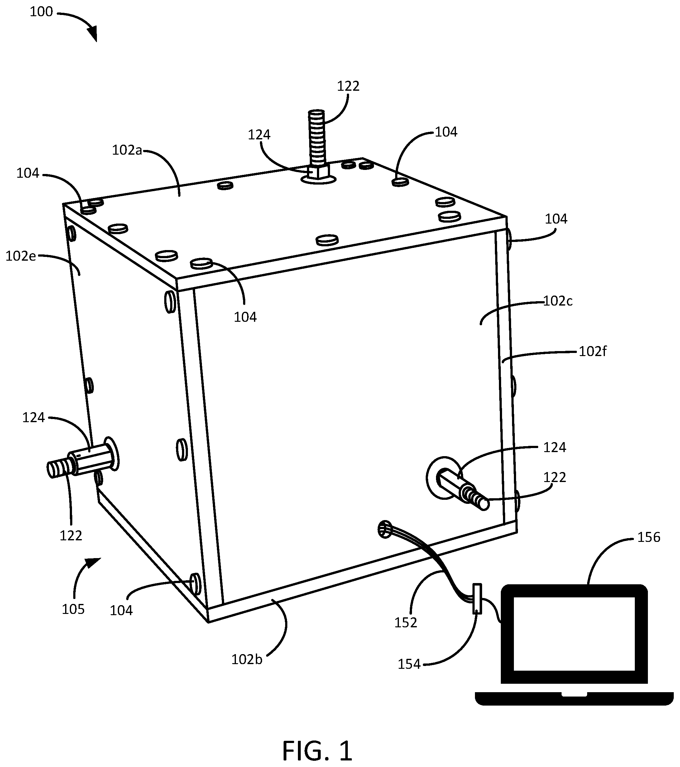 Patent US12460998 Figure 1 – Apparatus and method for applying tensile force to samples
