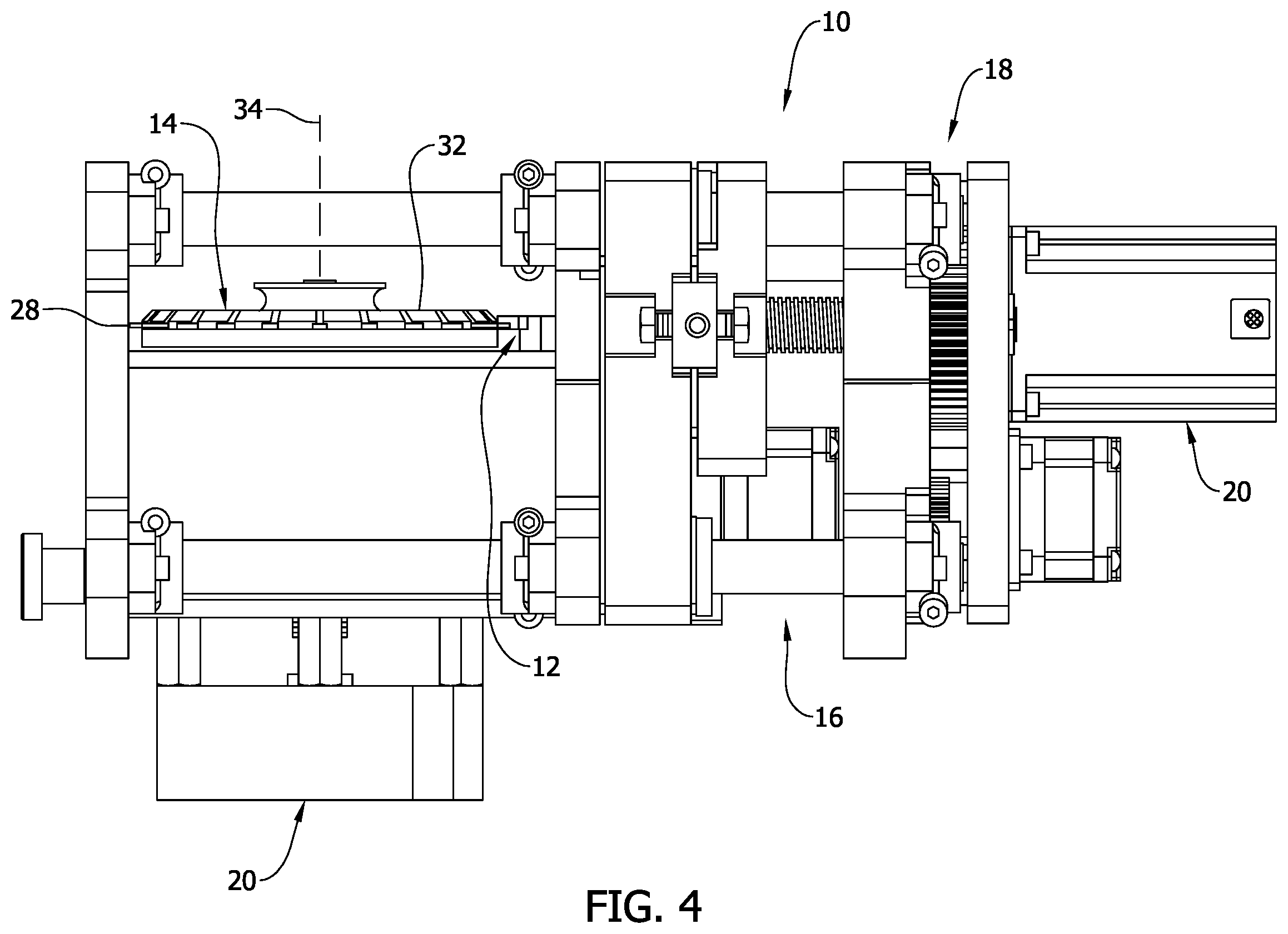 Patent US12460999 Figure 4 – Tensile testing apparatus