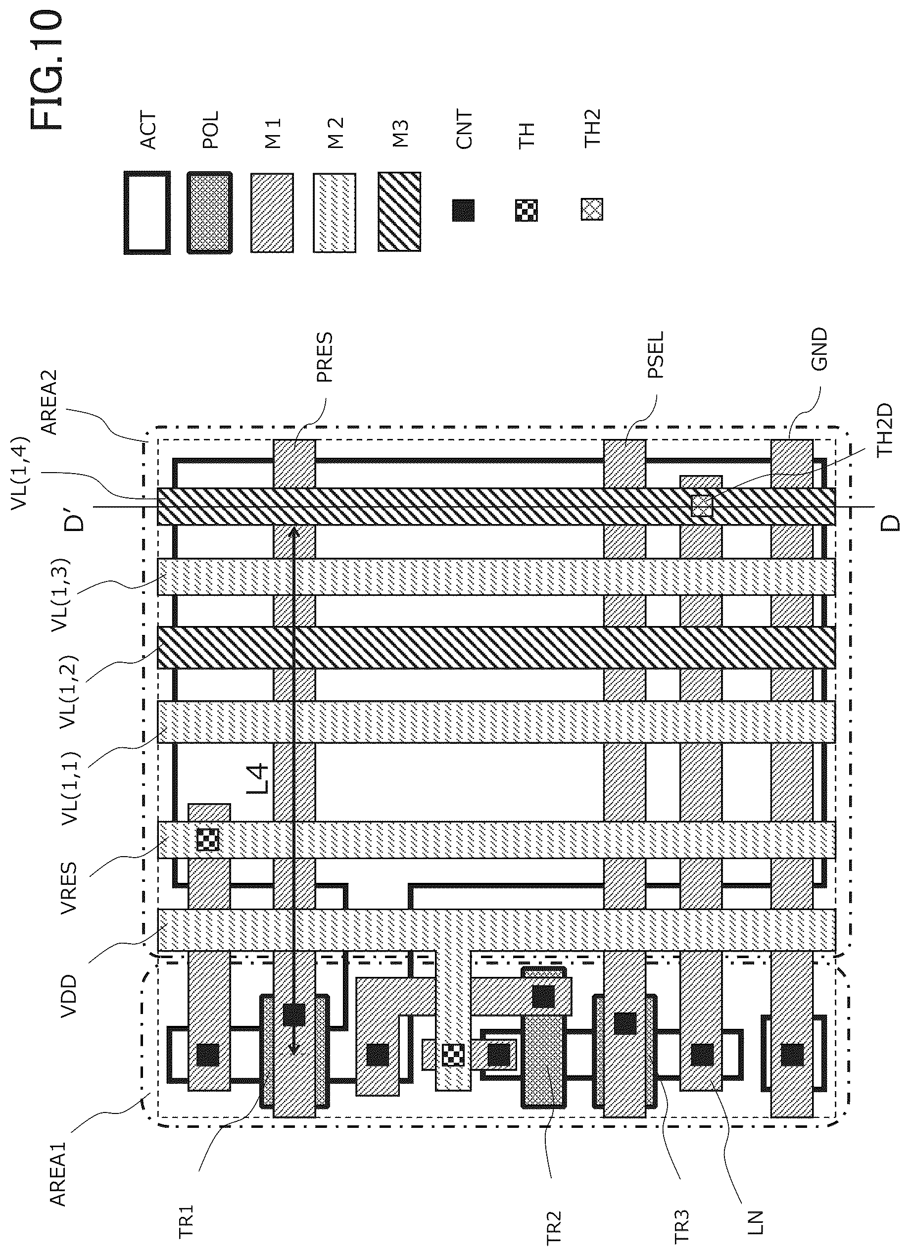 Patent US12468051 Figure 10 – Radiation detector, method of driving the radiation detector, and radiation-image pickup system with comparators at different distances from corresponding pixels