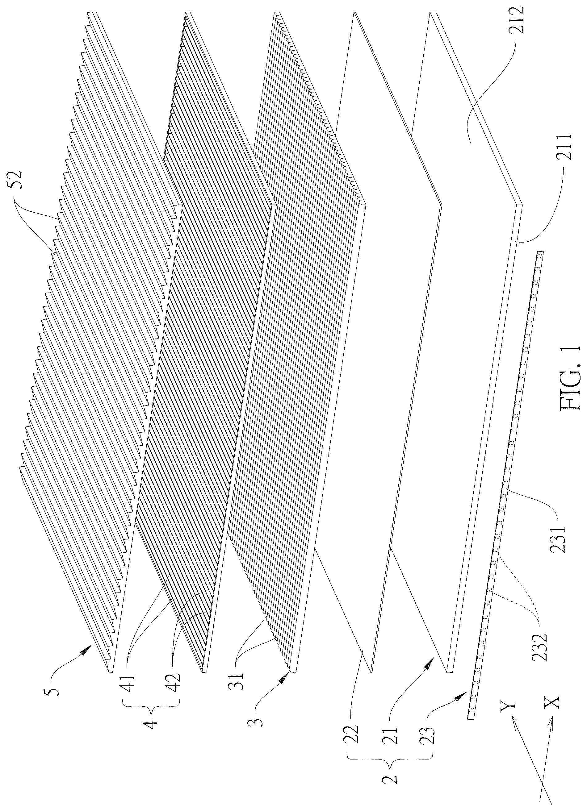 Patent US12468082 Figure 1 – Backlight module and display device