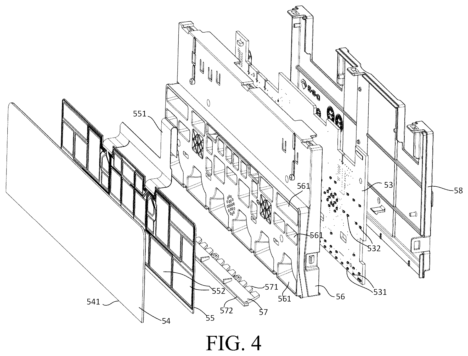 Patent US12468085 Figure 3 – Display unit and household appliance having a display unit