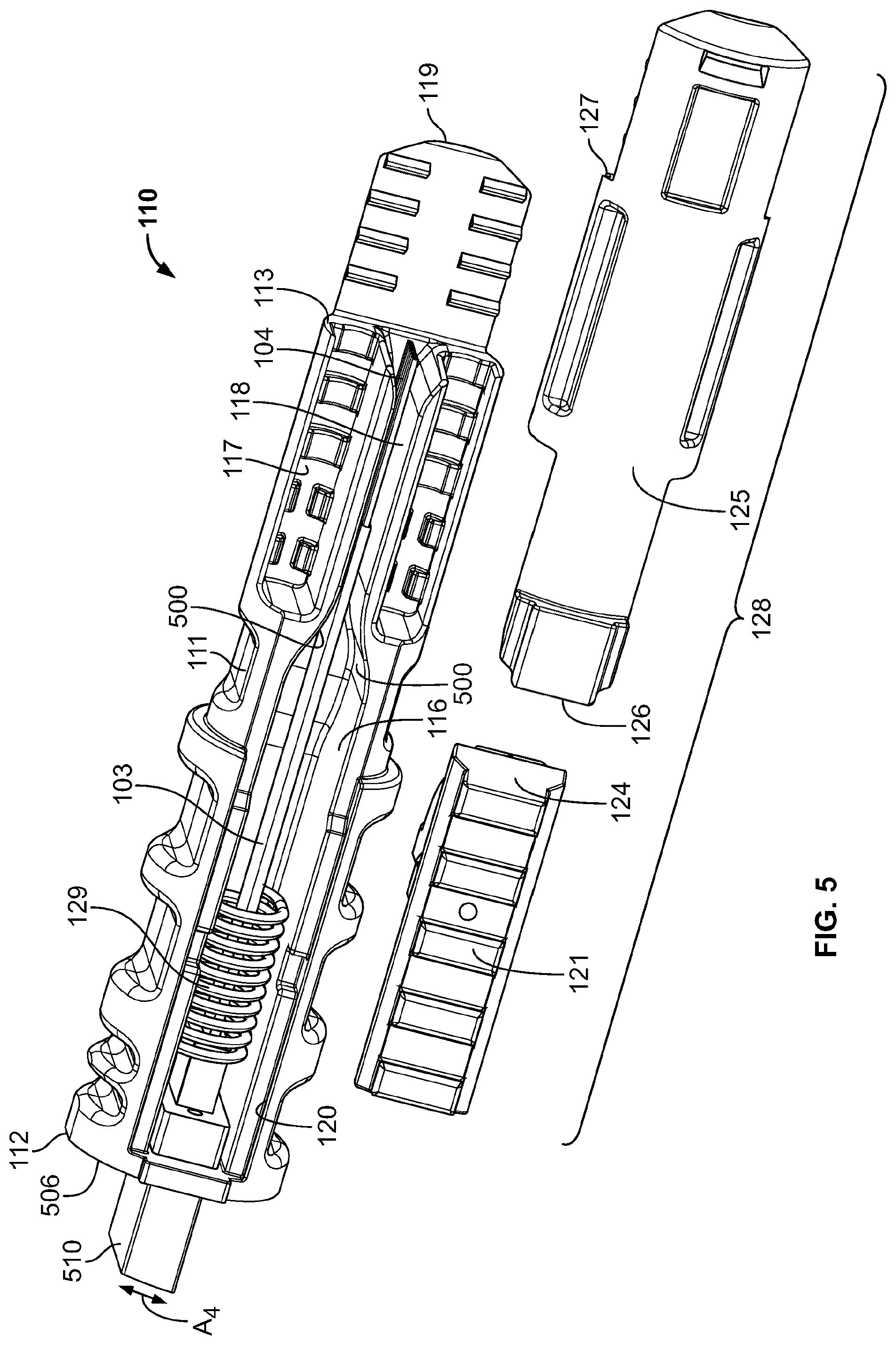 Patent US12468095 Figure 4 – Multi-fiber fiber optic connector