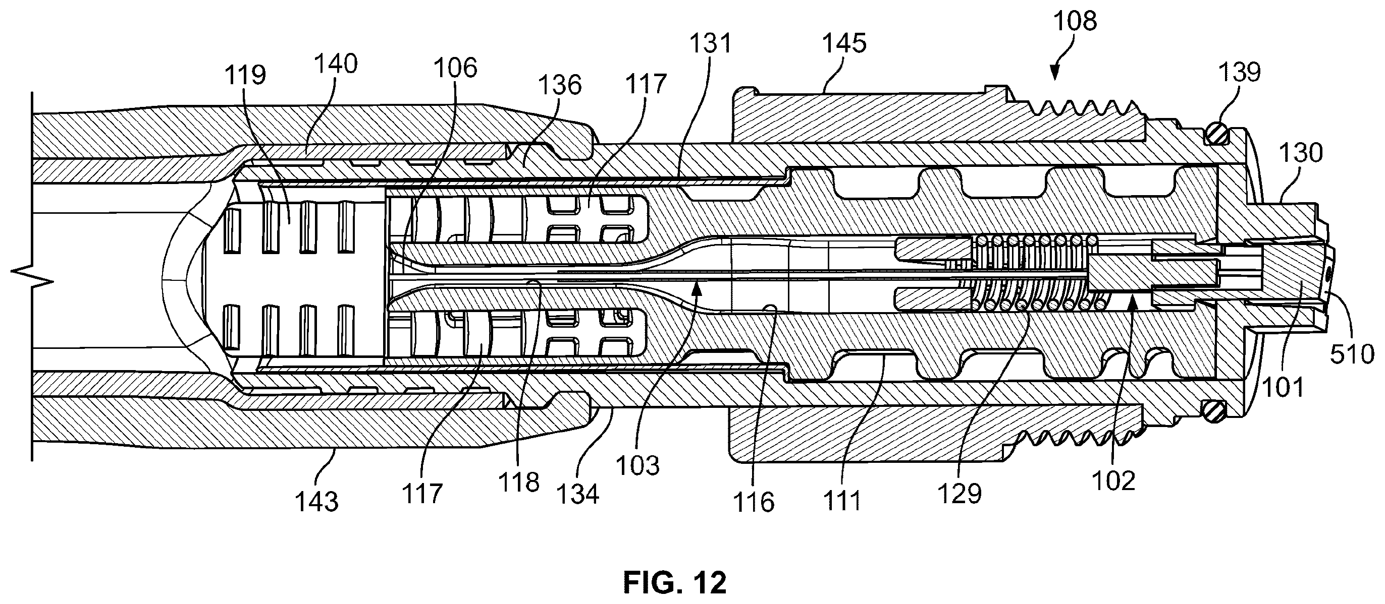 Patent US12468095 Figure 9 – Multi-fiber fiber optic connector