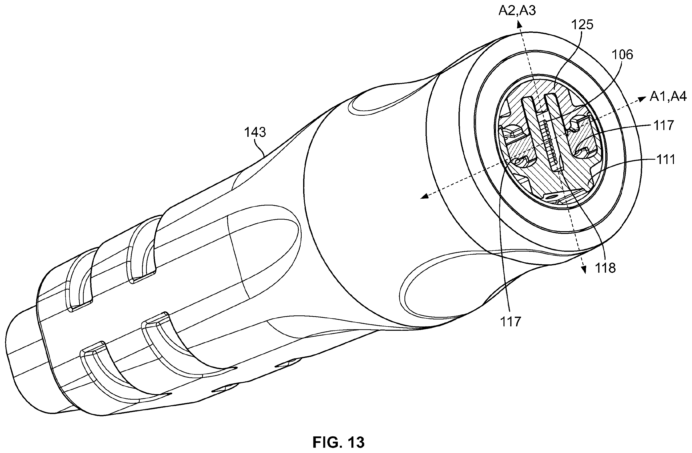 Patent US12468095 Figure 10 – Multi-fiber fiber optic connector