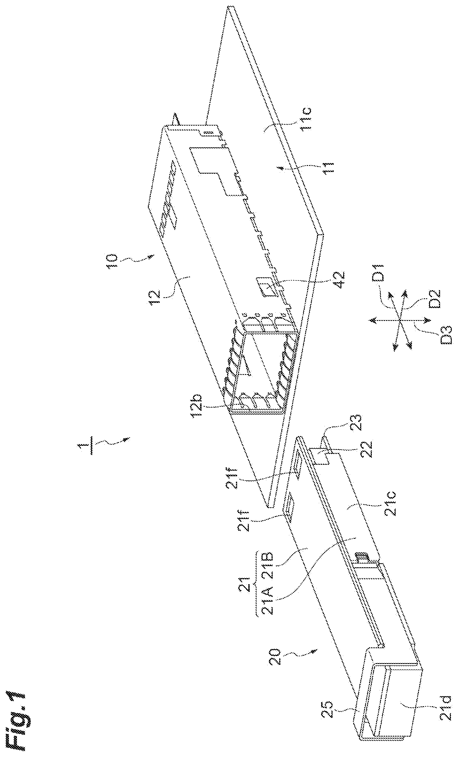Patent US12468101 Figure 1 – Optical device